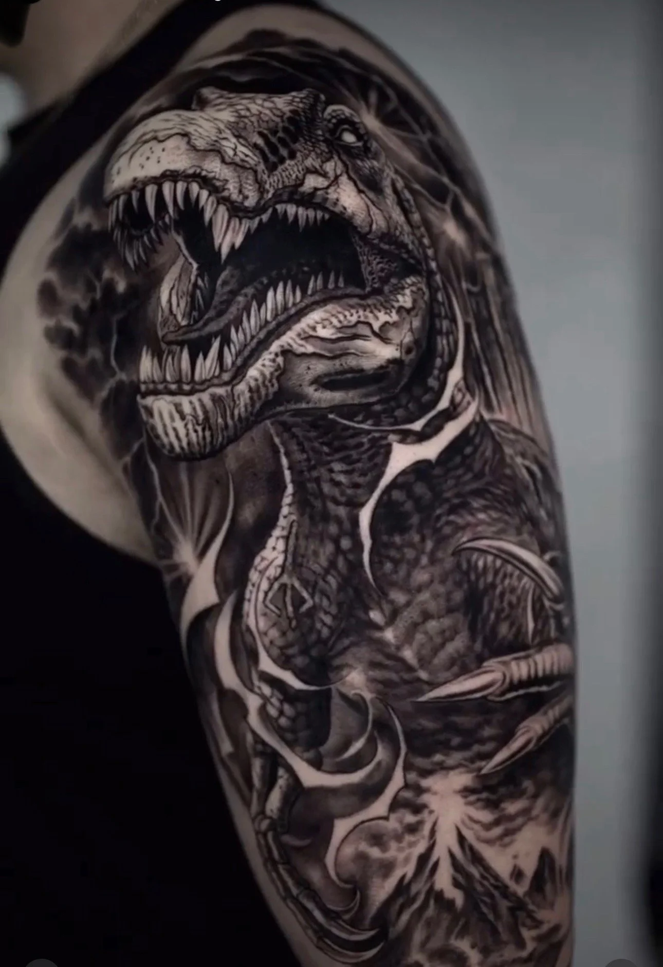 Black and grey realism tattoo at Black Nova Tattoo Collective in Miami