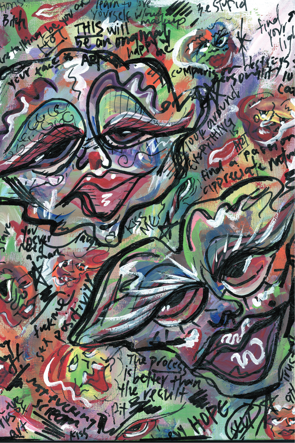 Abstract Acrylic Painting