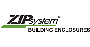 ZIP System building enclosures logo with black and green text on a white background.