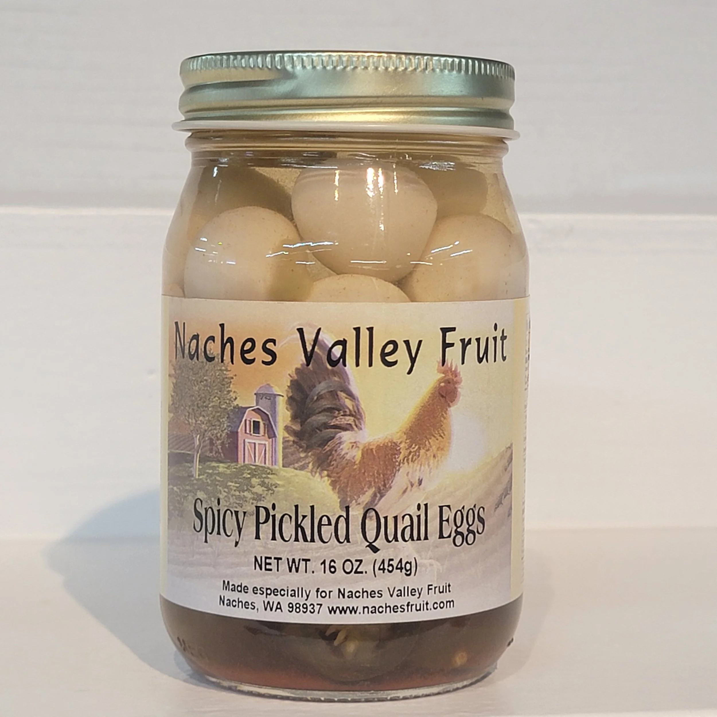 Naches Valley Fruit Spicy Pickled Quail Eggs