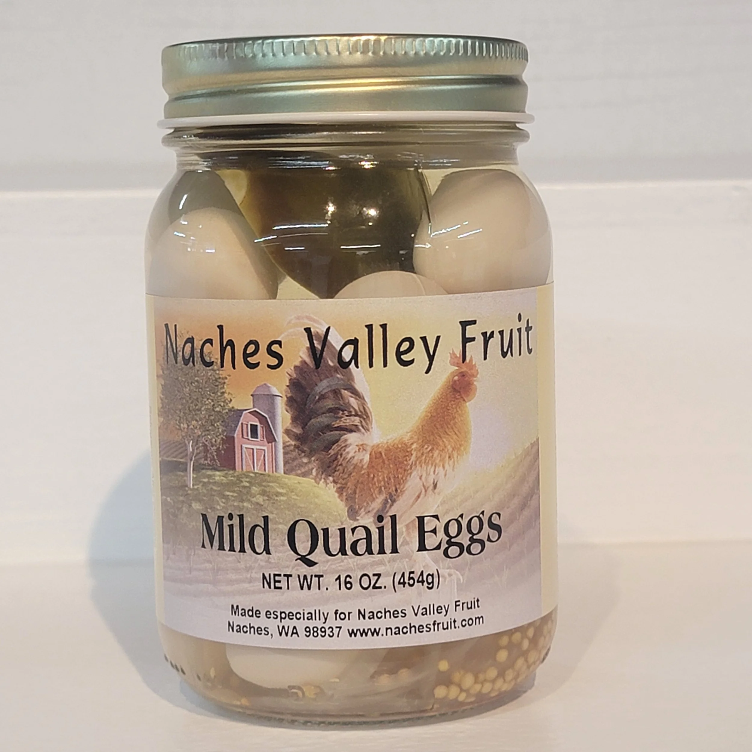 Naches Valley Fruit Mild Pickled Quail Eggs