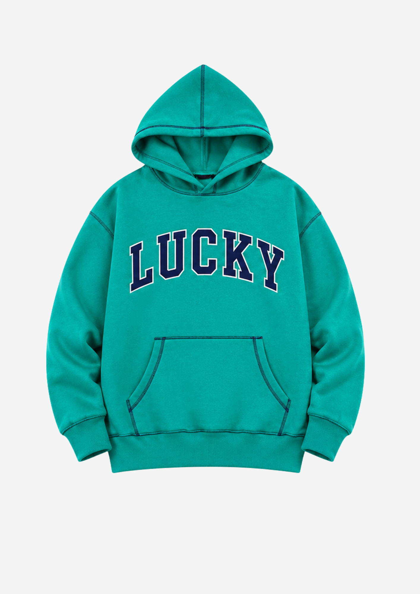 Lucky Emboidered Hoodie