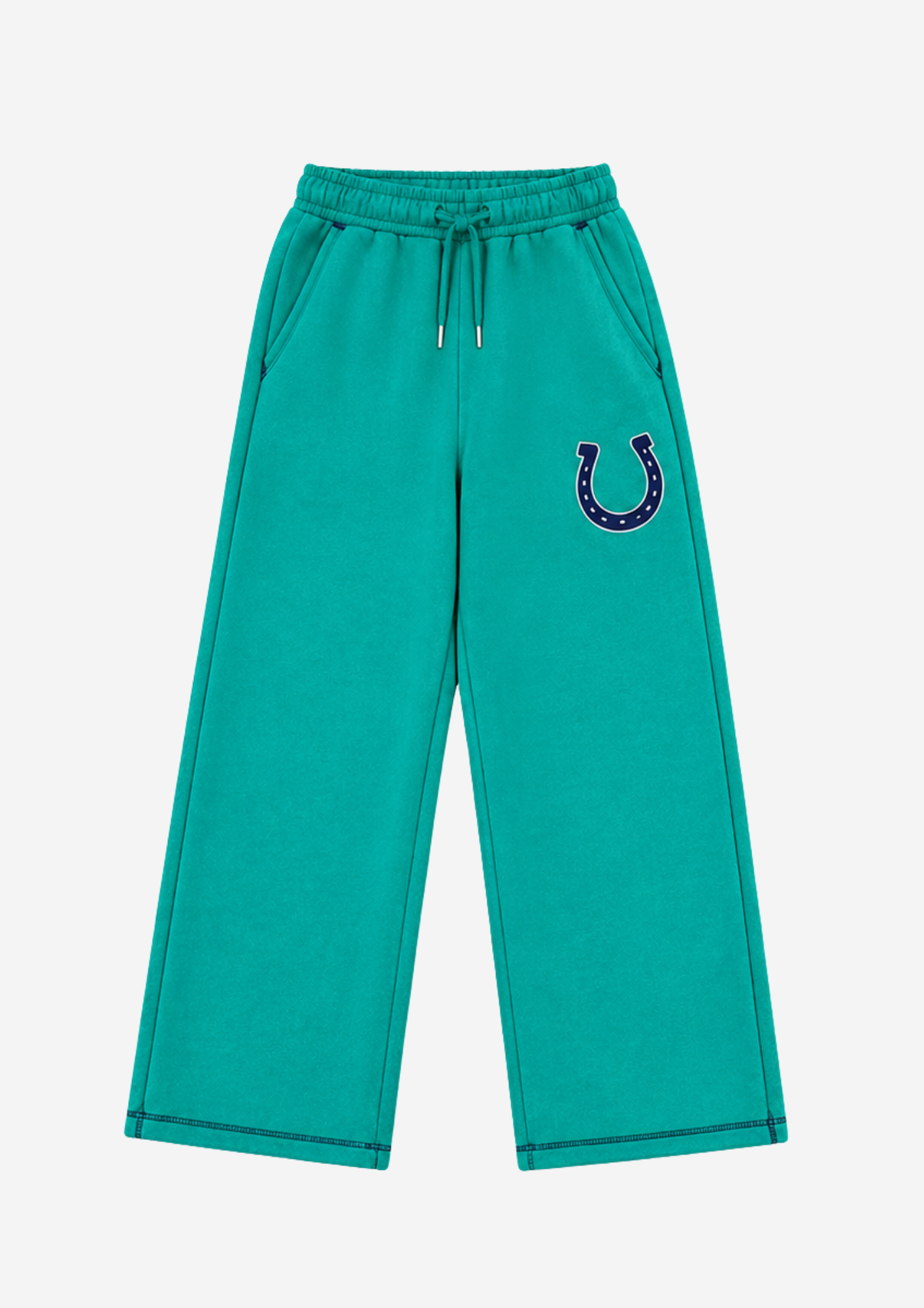 Lucky Embroidered Wide Leg Pant