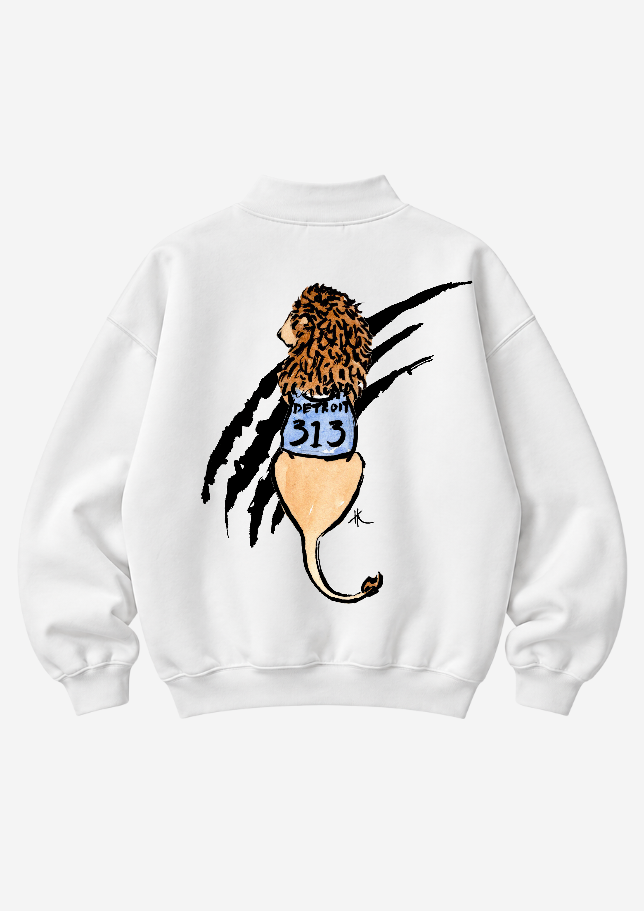 Motor City Pride Watercolor Mockneck