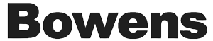 Auburn Buildings preferred supplier, Bowens, logo in black.