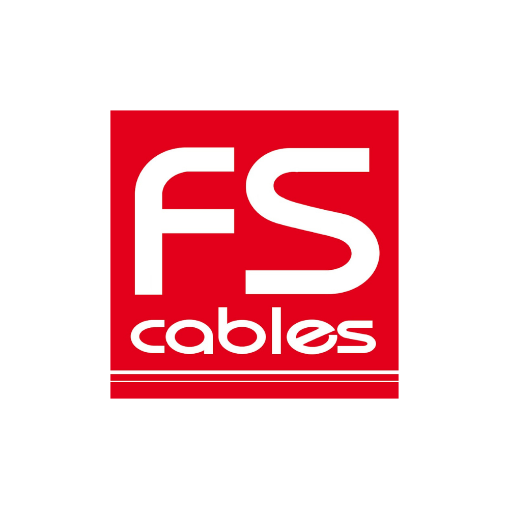 Logo of FS Cables on a red background with white text.