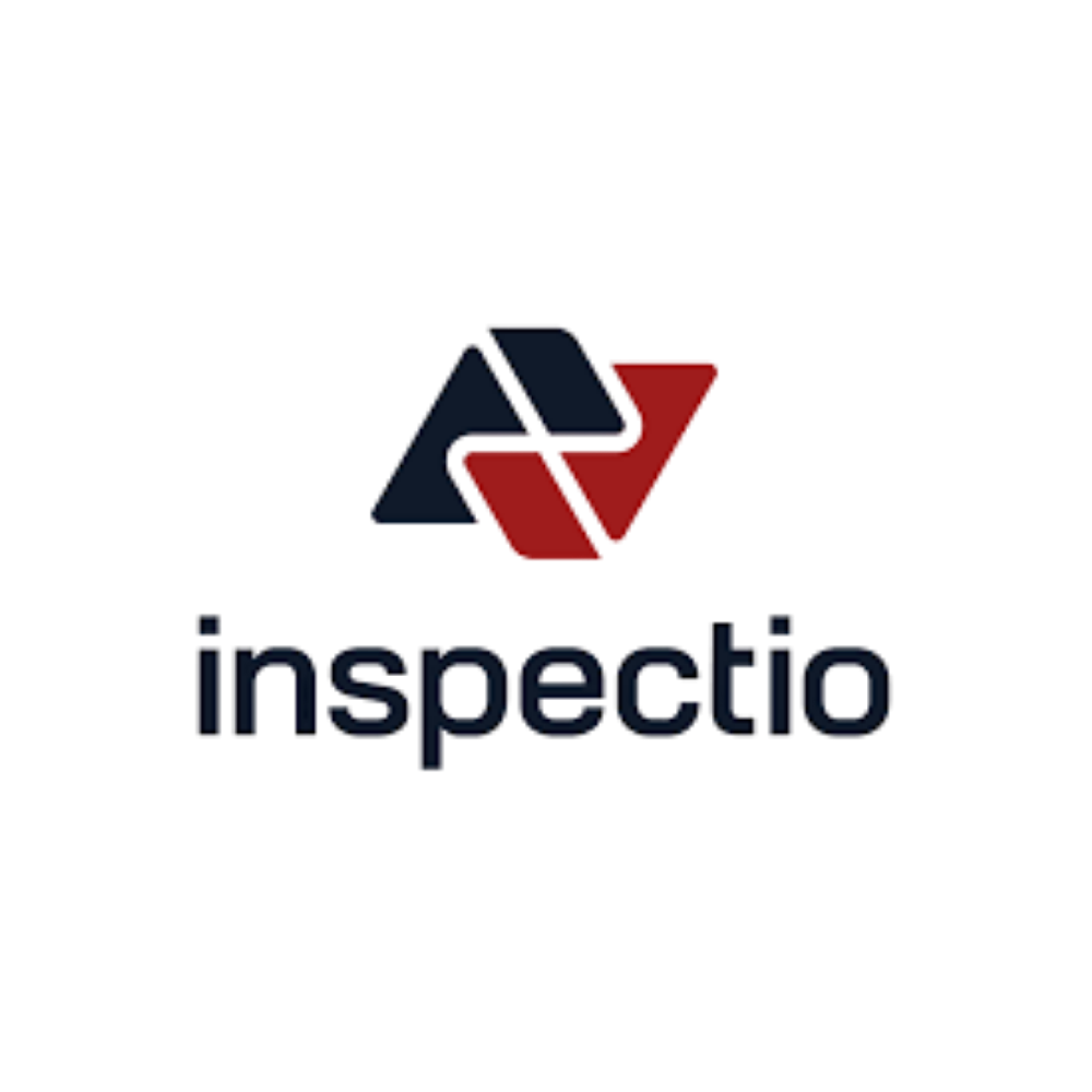 Logo for aspecto, featuring a stylized geometric design with triangles and check marks in blue and red, and the word 'aspecto' below.