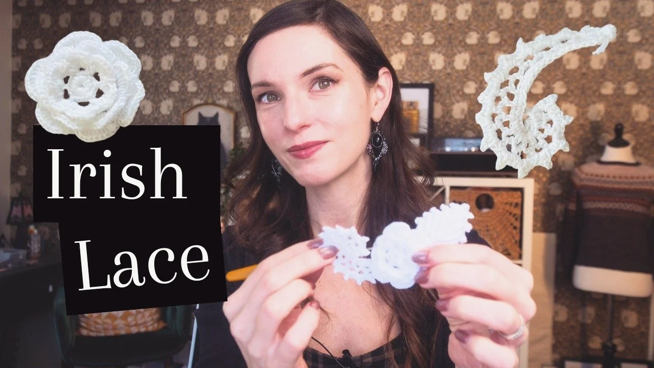 ⭐️ NEW YouTube Video is up on my channel! I&rsquo;ve officially fallen down the Irish crochet rabbit hole. 🖤

From vintage doilies to Clones lace and tiny, intricate motifs, this craft niche seems to have completely taken over my creative brain &mda