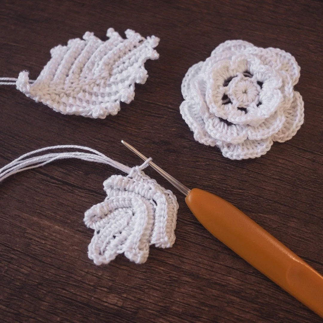 I spent a good chunk of the day practicing making these traditional Irish Lace crochet motifs &mdash; including working with packing cord for the first time. 😅 Forgive the pun but I'm completely hooked! 🖤🏵️🖤 
#crocheting #Crochet #IrishCrochet #I