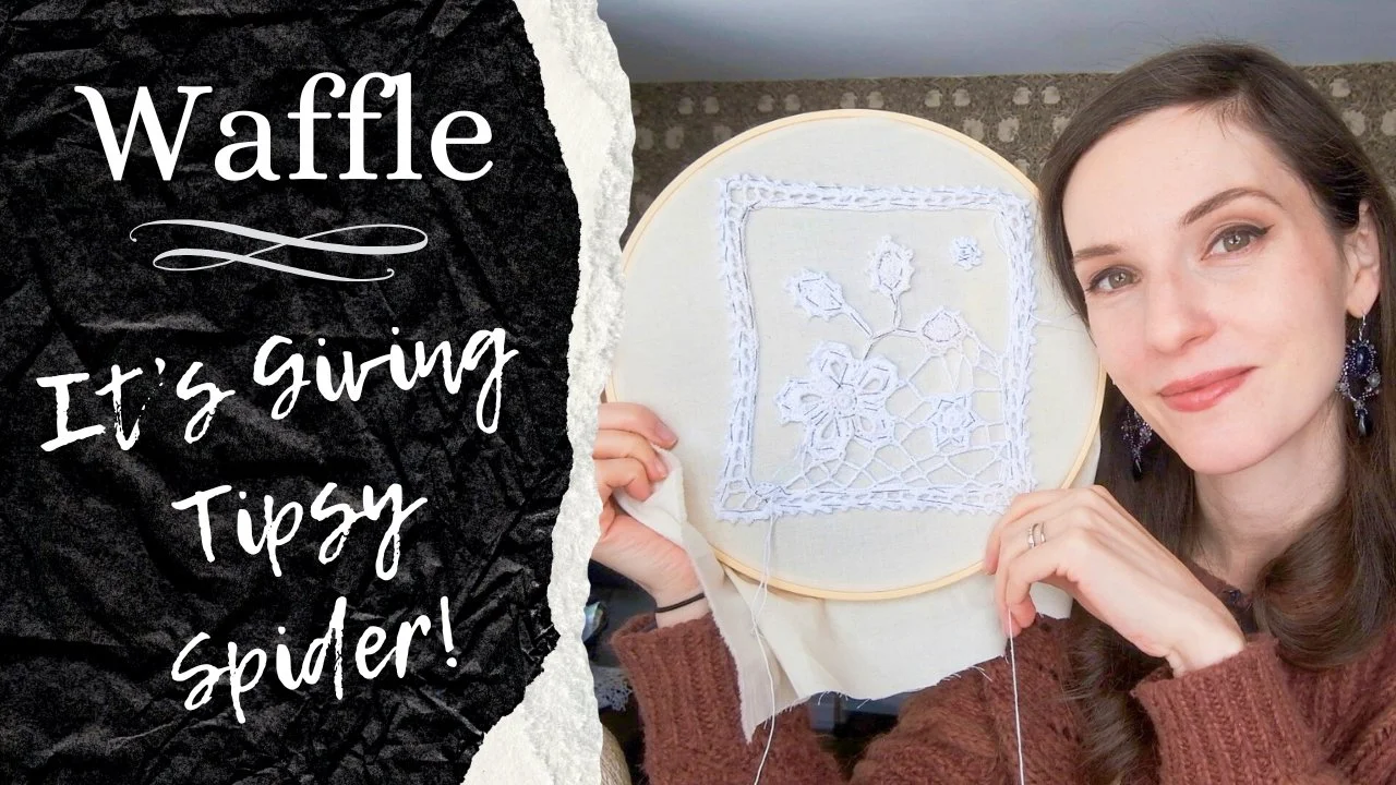 A new Waffle vlog is live for channel members! 🕳️🐇✨

In this one, I&rsquo;m sharing progress on my Irish Crochet sampler &mdash; blocking, basting, joining motifs (and the challenges that come with that).

There are feelings. There are side WIPs. T