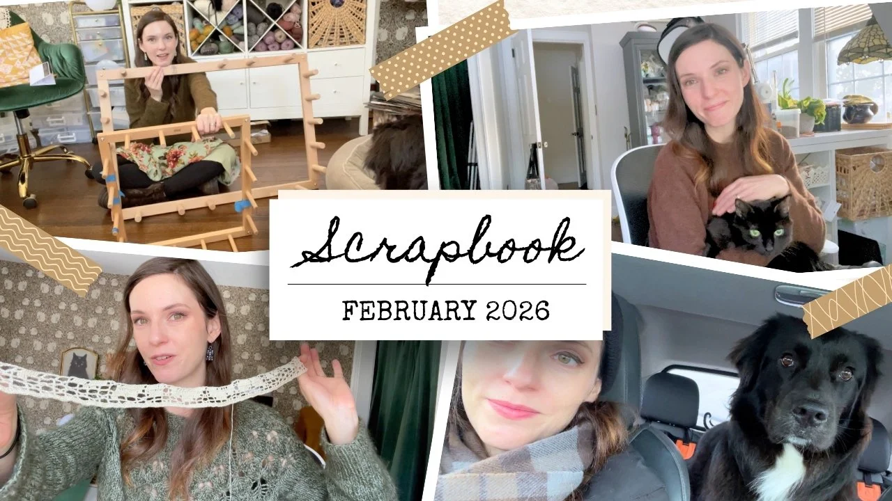 February&rsquo;s Scrapbook video is up for my Secret Stash Society channel members! ❄️

It's peak cabin-fever here at Voolenvine HQ! Lots of frogging. Lots of snow. A few creative pivots. A new weaving tool. And a tiny but mighty bead haul.

The full