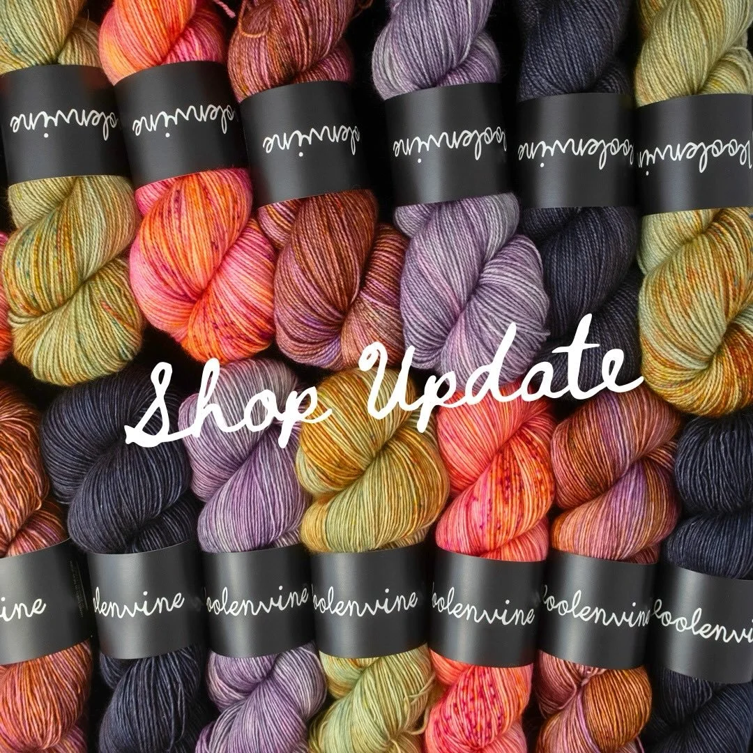 SHOP UPDATE: Saturday, April 18 @ 10am ET
| VoolenvineYarns.com (shop link in bio)

NEW Colorway!! &ldquo;Bloom Boom&rdquo;, which was actually this month&rsquo;s Strange Brew Yarn Club colorway. Usually those are meant to be one-of-a-kind, but I jus