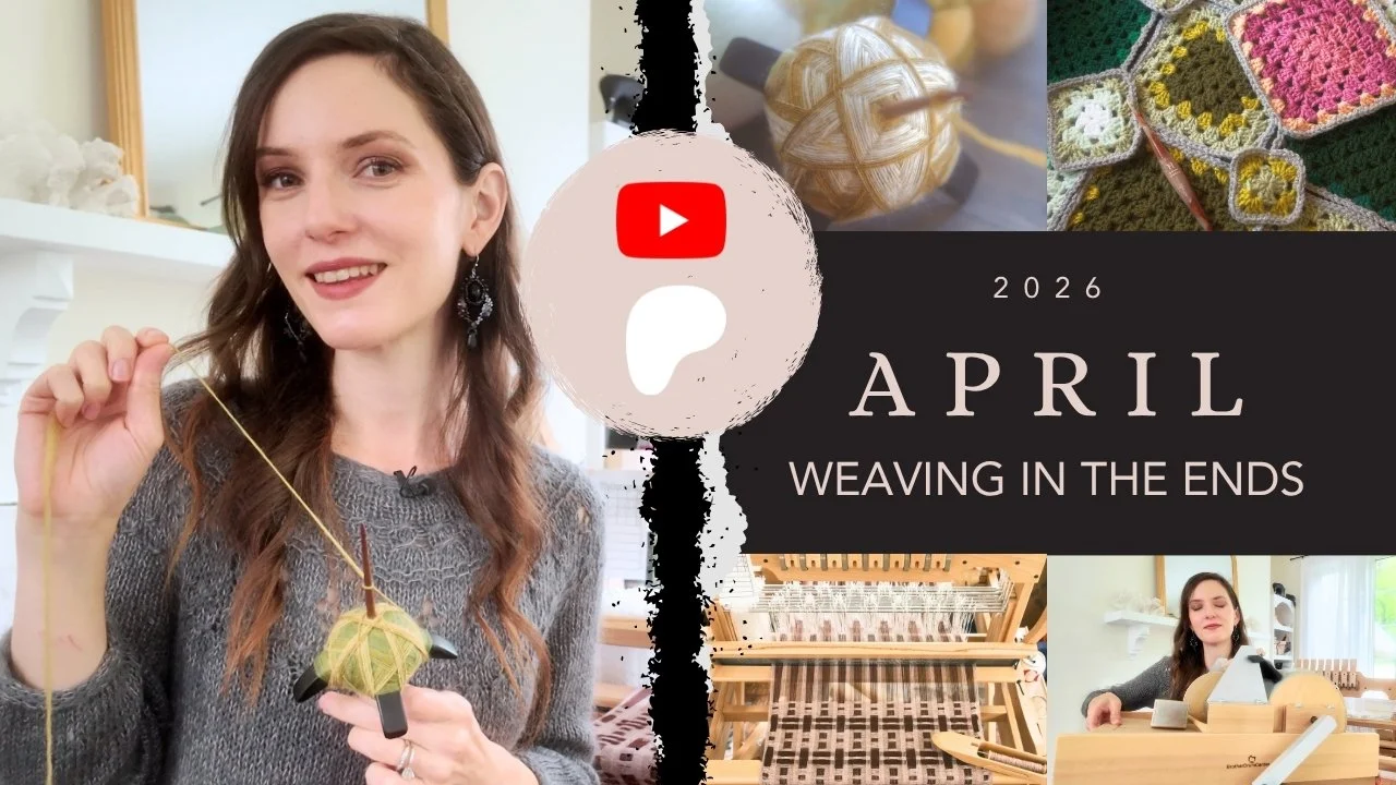 April&rsquo;s Weaving in the Ends vlog is up on YouTube and Patreon for my "Secret Stash Society" members! 🧶

This is my new monthly creative recap/check-in... what worked, what didn't, what stalled, and what completely took over (spinning
