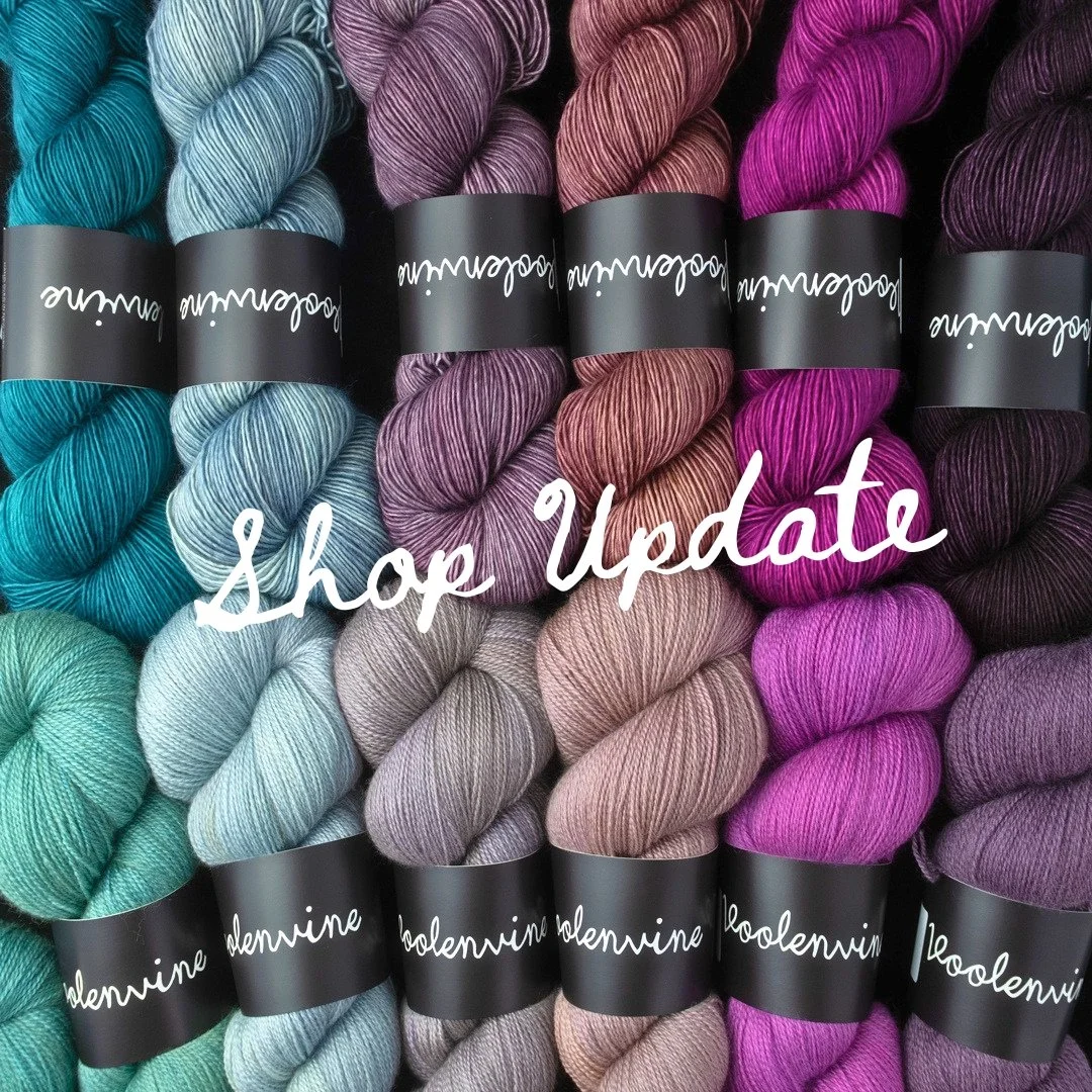 SHOP UPDATE: Saturday, May 30 @ 10am ET | VoolenvineYarns.com

Introducing a brand new yarn base: Cobweb Lace 🕸️✨

This luxurious 2-ply laceweight yarn is made from 80% non-superwash merino and 20% silk, with a generous 875 yards per skein&mdash;per