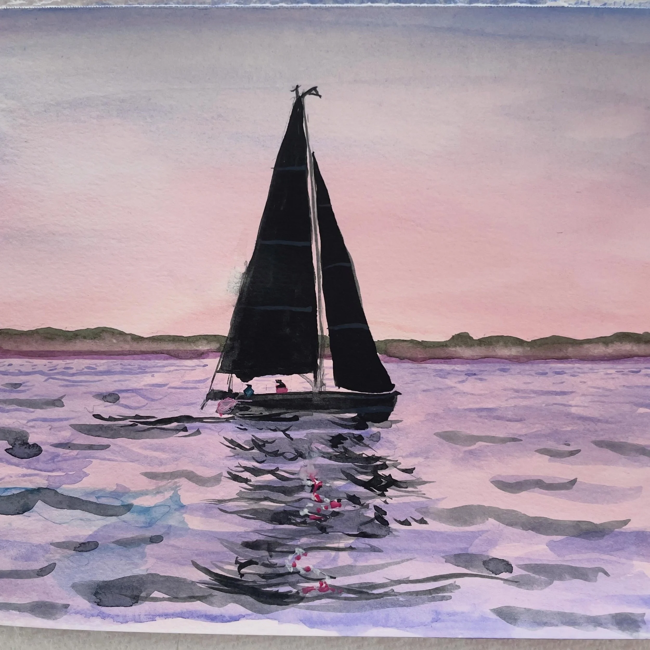 Today&rsquo;s adventure in watercolor. 🥴