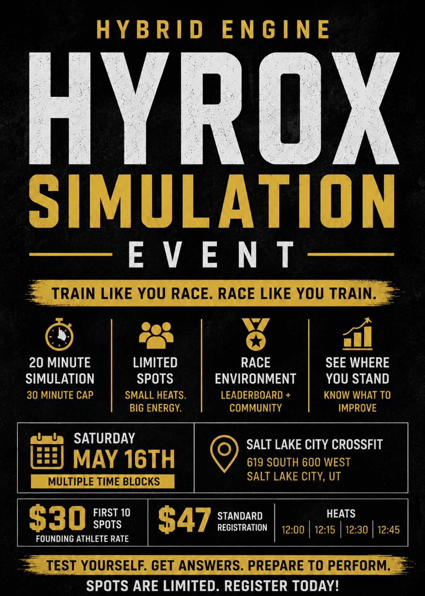 HYBRID ENGINE: HYROX Simulation Event May 16th