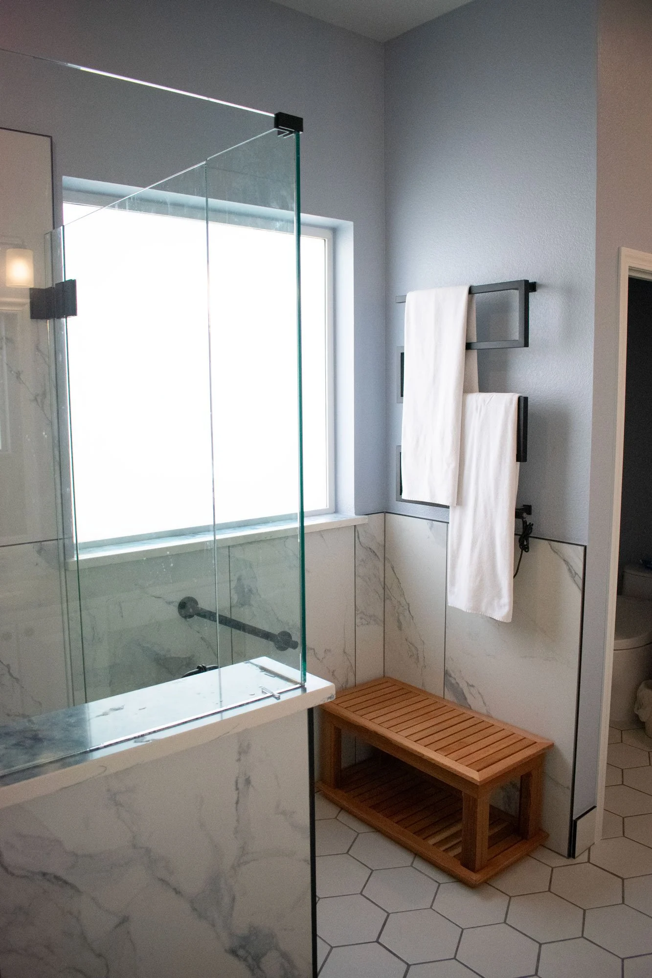 Blue Primary Bathroom Remodel June 2026