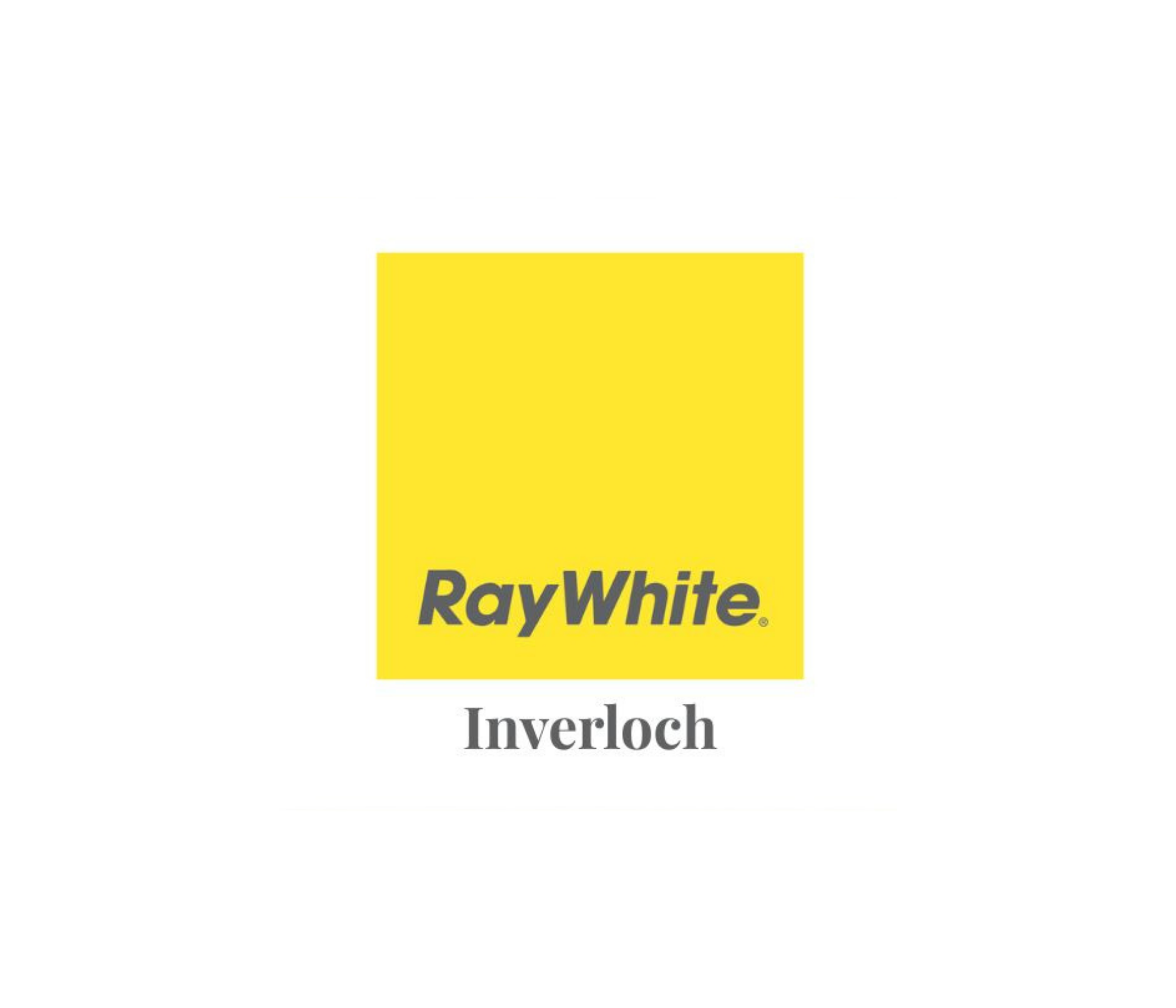 Ray White logo with yellow square and black text, and the word Inverloch below.