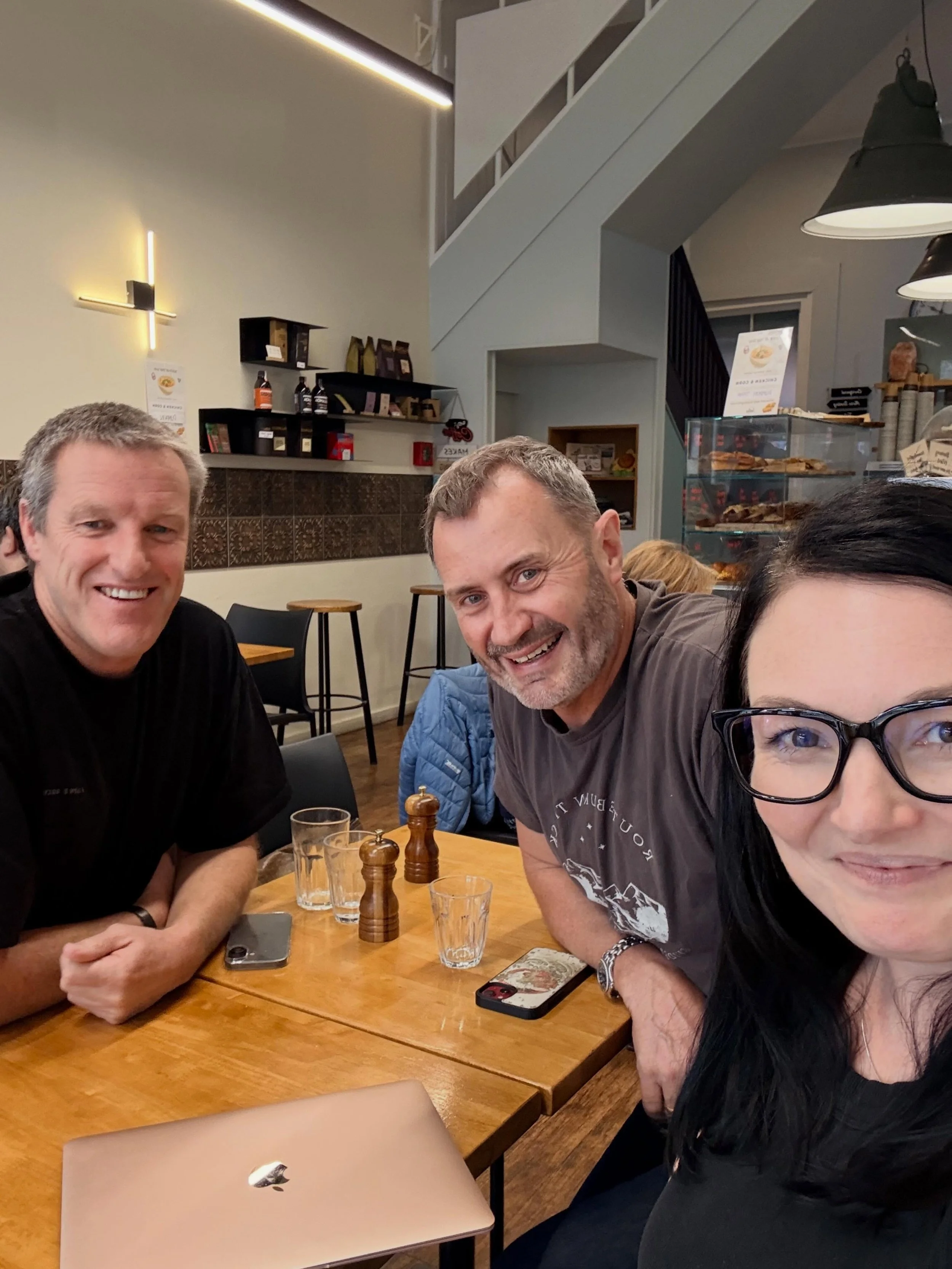 Great meeting with these legends today! 💥