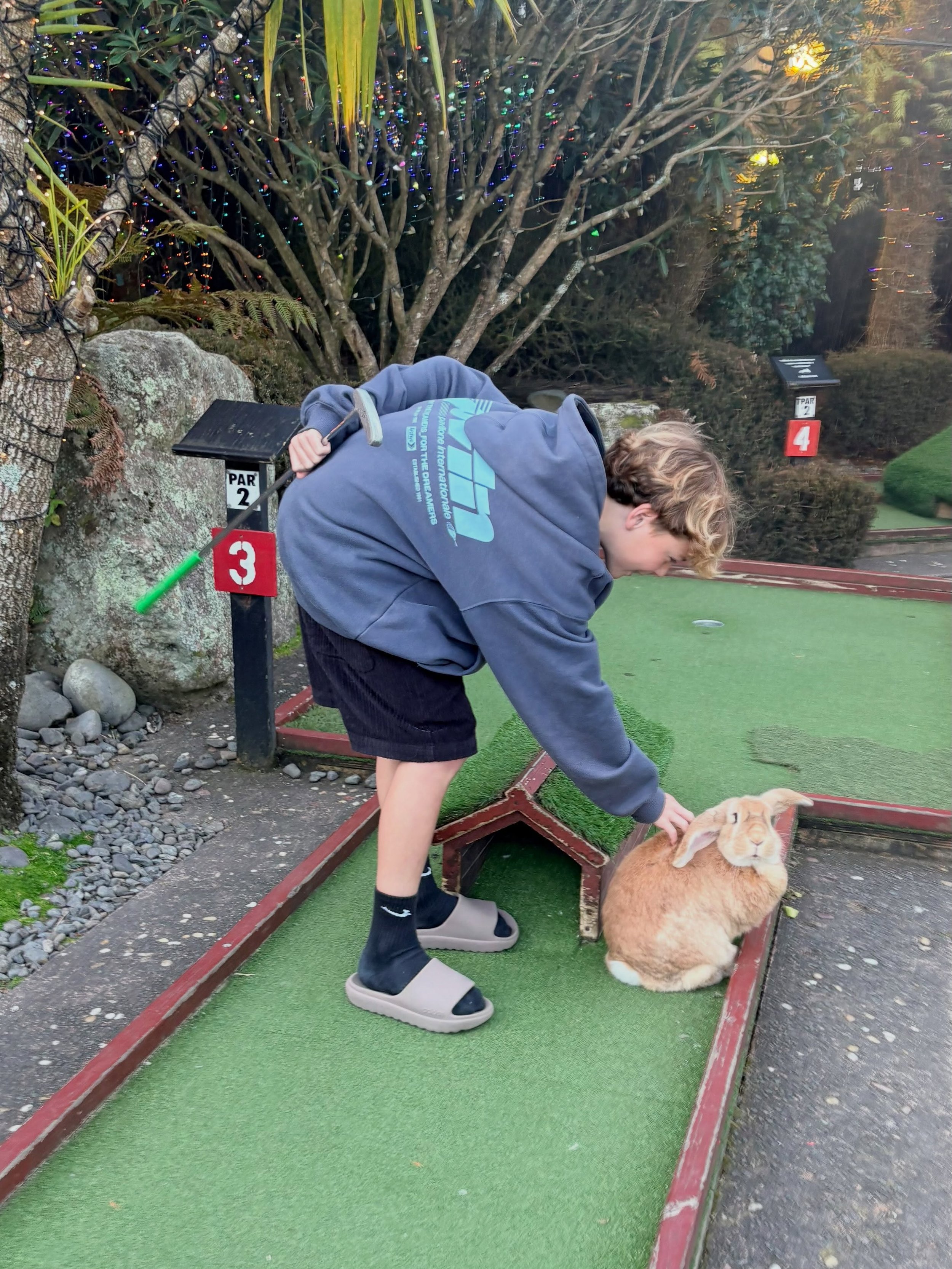 What if you could start your business over. Would you? Or would you do something different? Like mini golf with rabbits&hellip; WHOEVER INVENTED THIS IS A GENIUS. 🐇🐇🐇