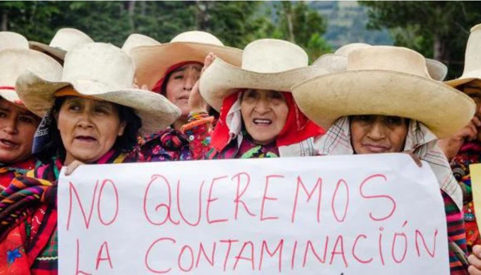Protestas frente al proyecto Cañariaco. Foto: Servindi