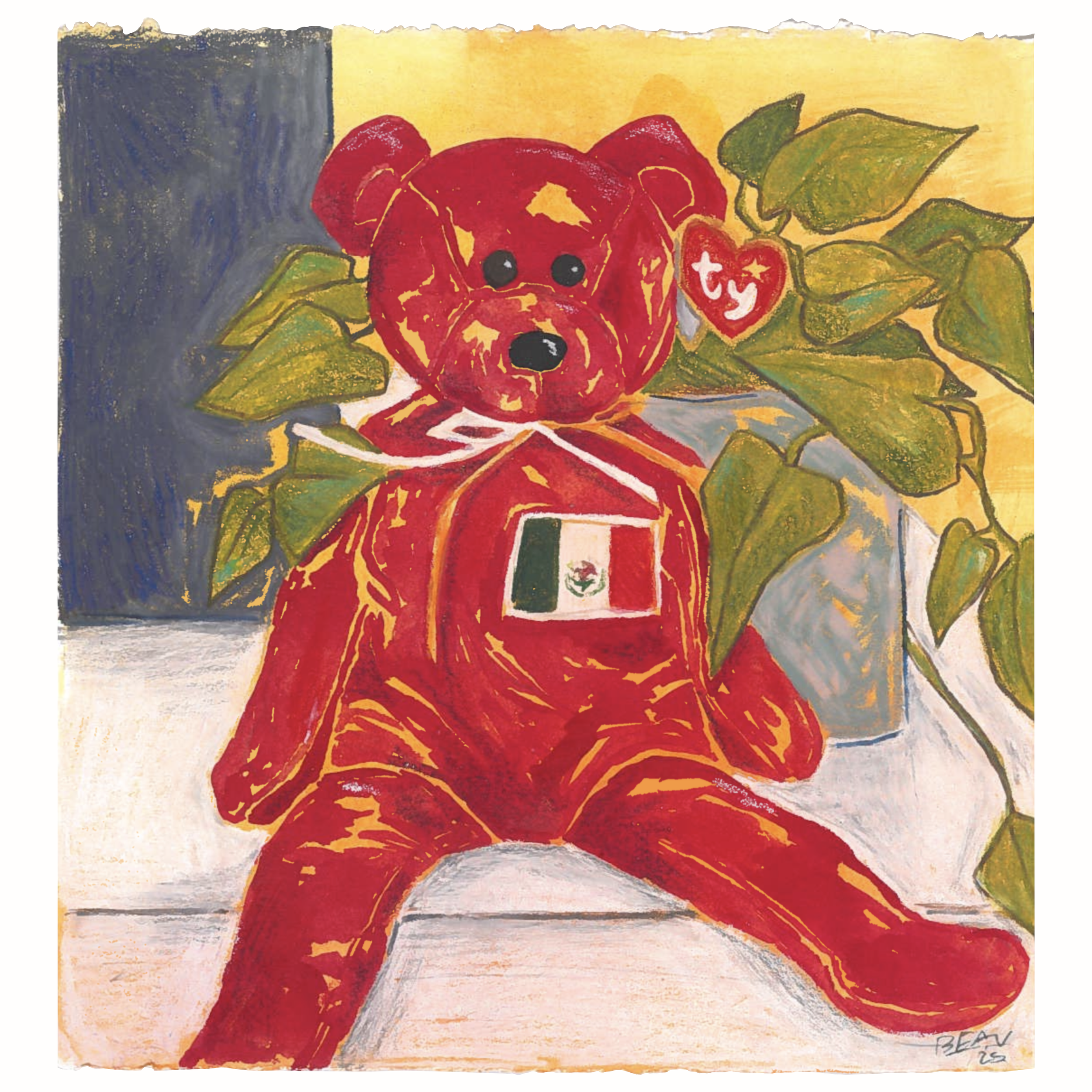 "Osito" Acrylic Paint on Paper 2025