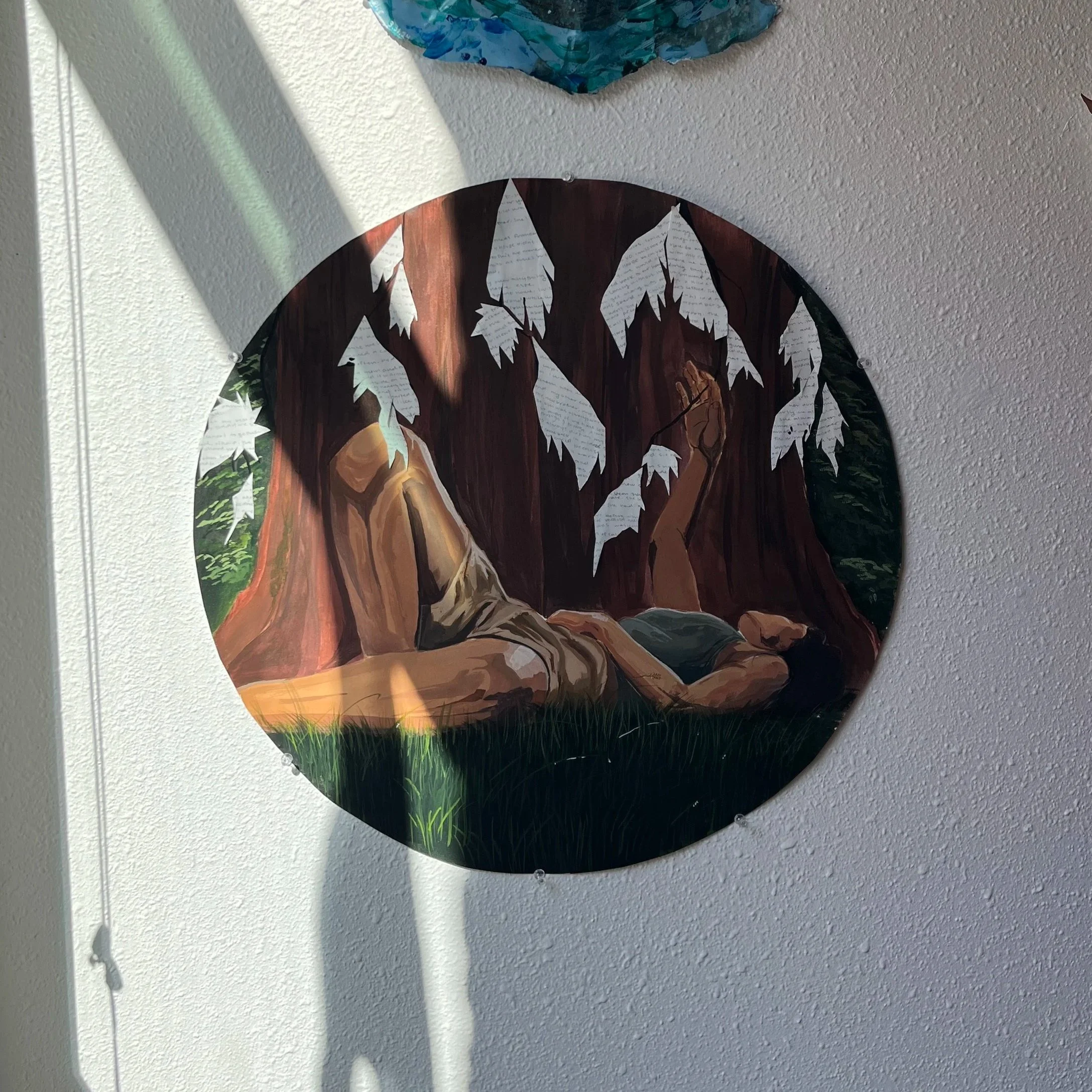 "My Redwoods" Acrylic on Paper 2024