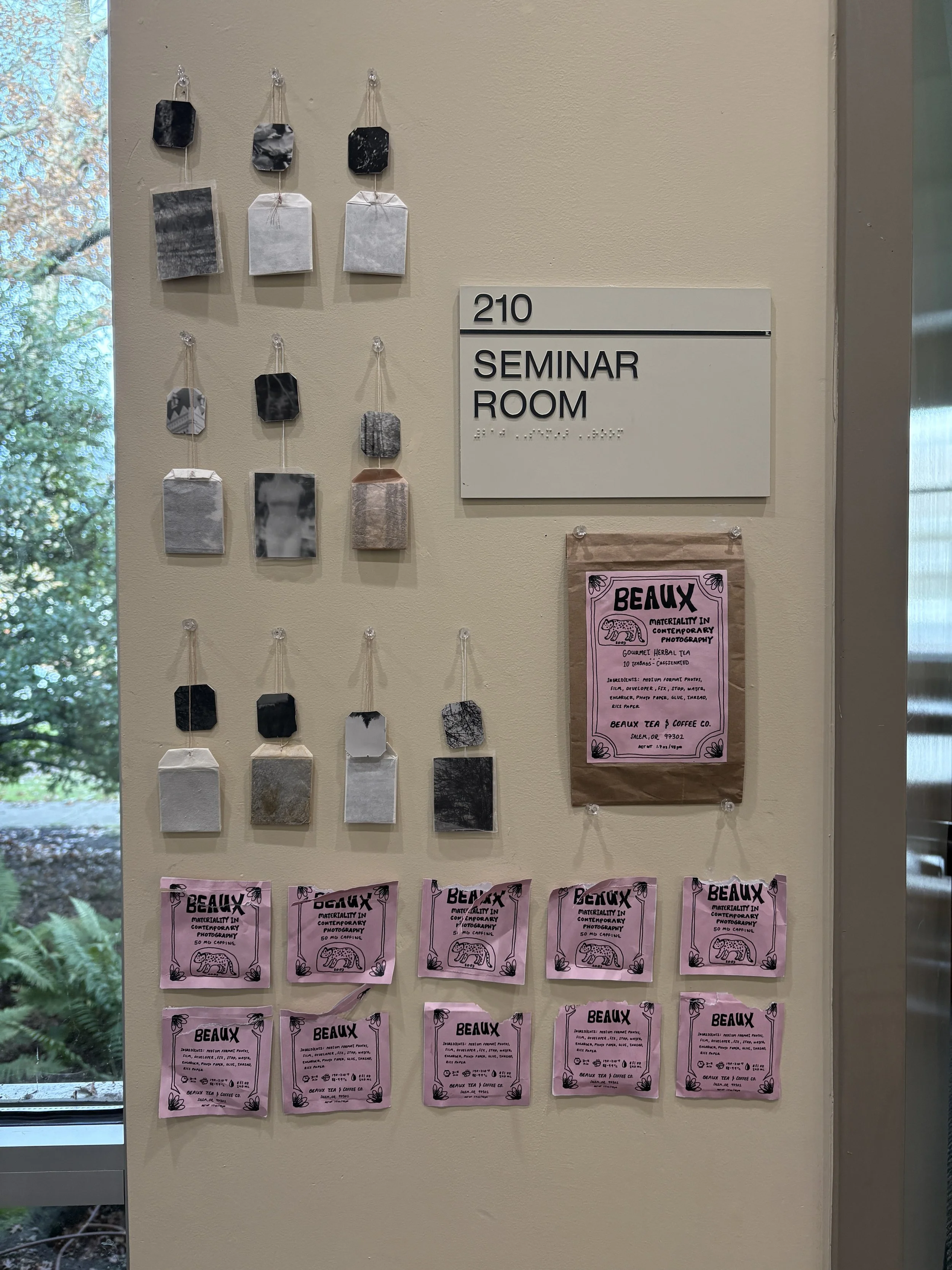 "Materiality in Contemporary Photography" Medium Format Photography, Mixed Media, Brown Butcher Paper 2025