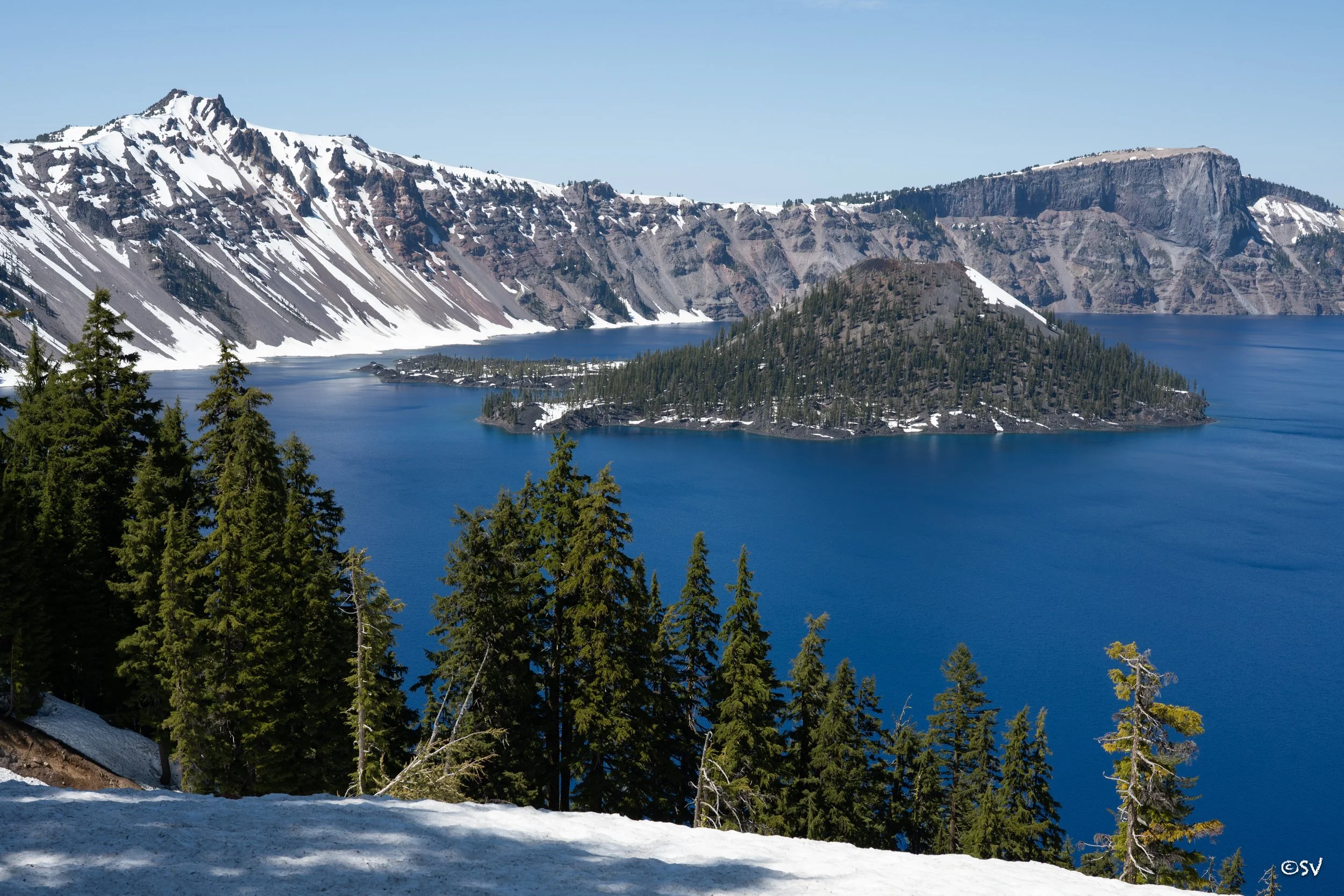 My favorite shade of blue. (Crater Lake, USA)