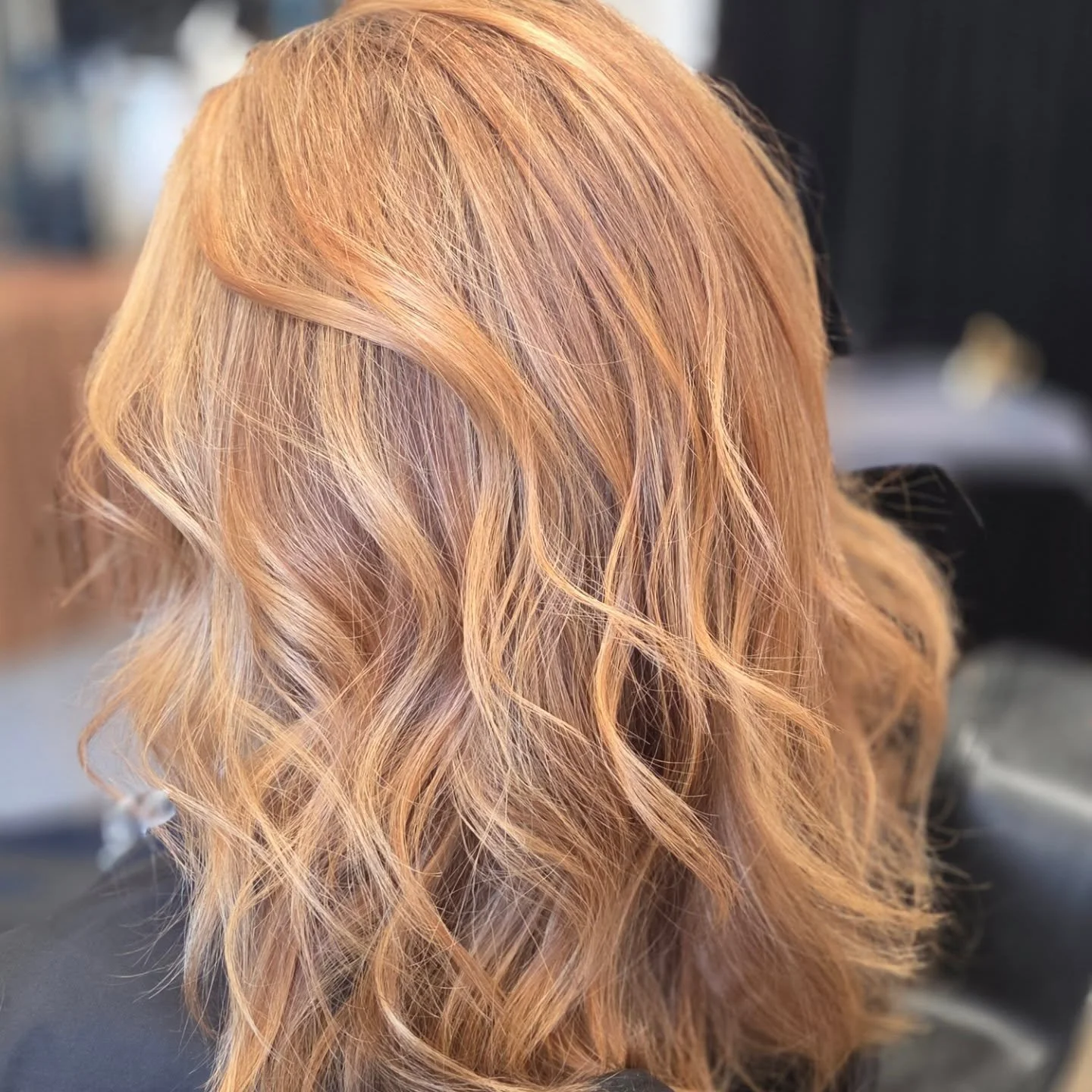 Peachy blonde for summer! 

#redheadsdoitbetter 
#someblondesshouldbegingers
#mnhairsalon