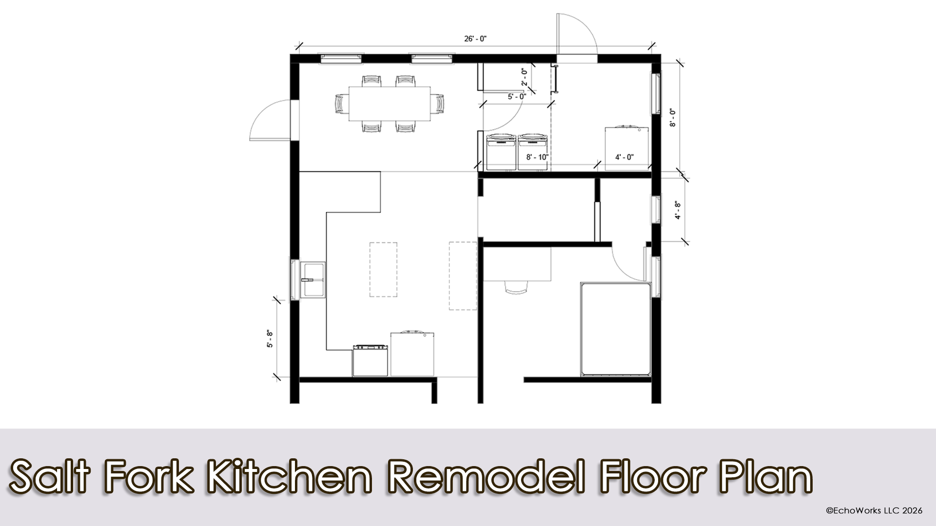 Salt Fork Kitchen Remodel Floor Plan