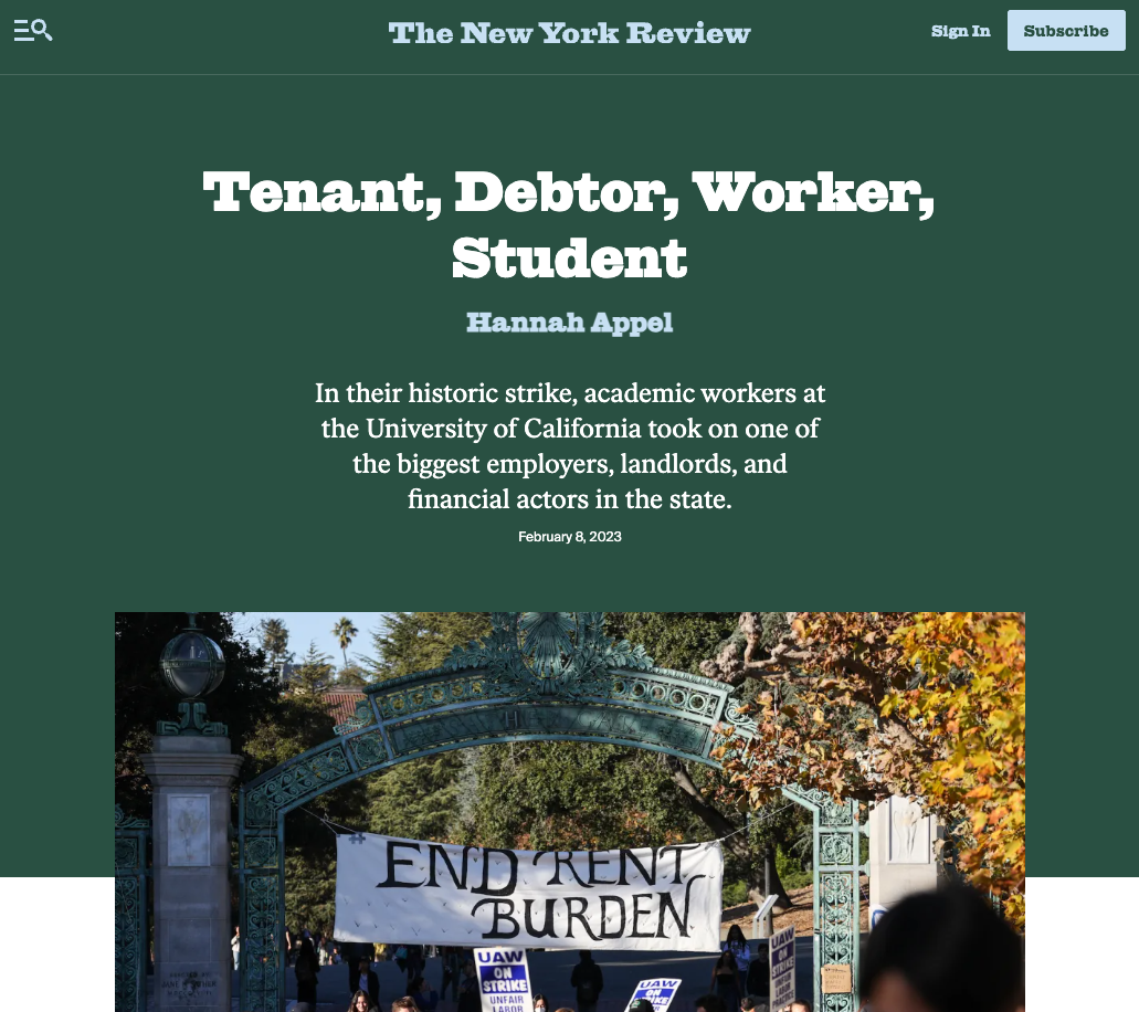 Tenant, Debtor, Worker, Student