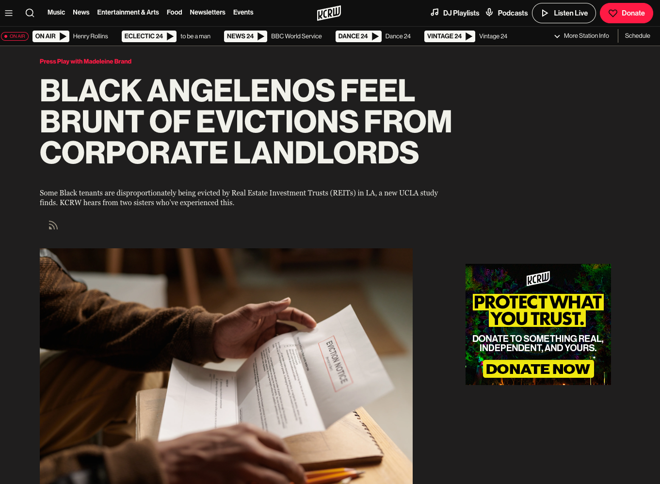 Black Angelenos feel brunt of evictions from corporate landlords