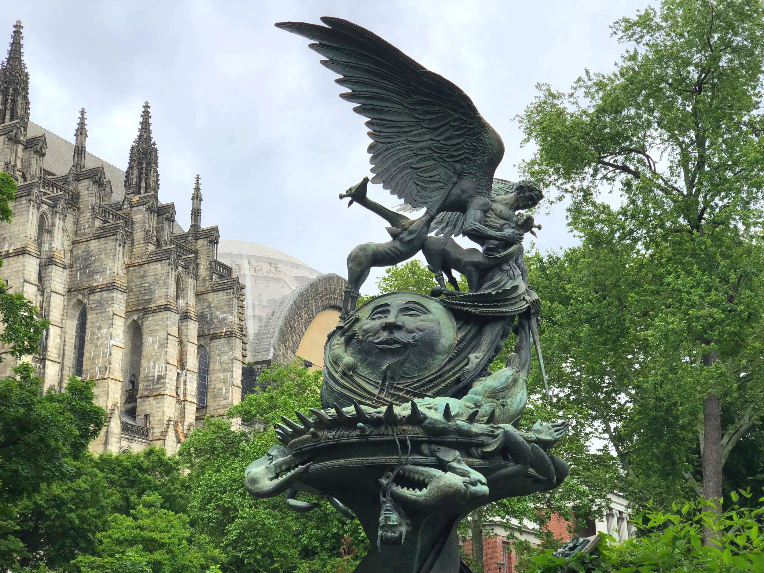 Garden Sculpture at St. John the Divine Cathedral, NYC - Shot on iPhone X