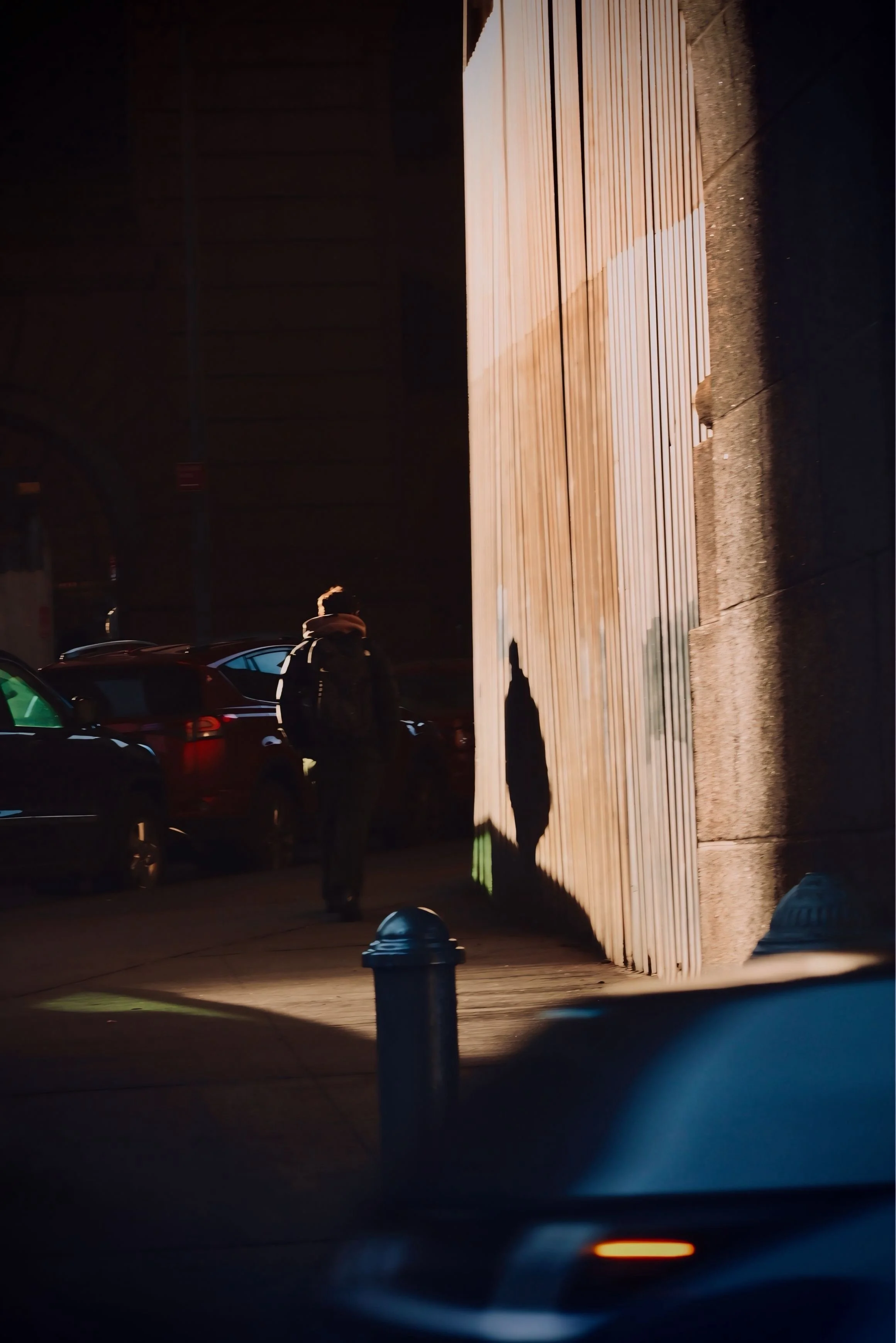Person walking near Brooklyn Bridge, NYC - Shot on Canon EOS Rebel t6i
