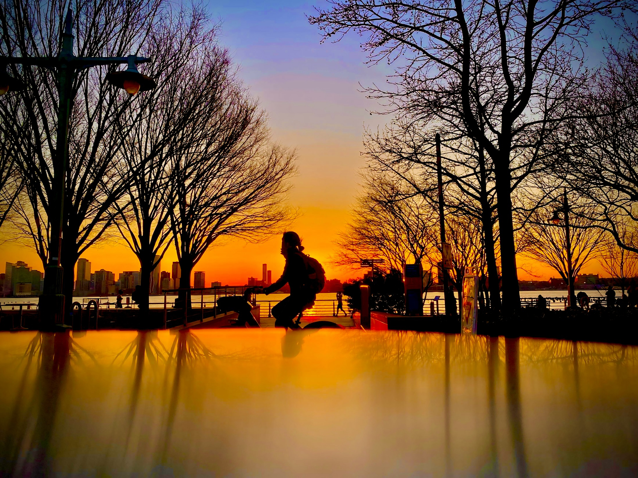 Riverside Park at sunset, NYC - Shot on iPhone X