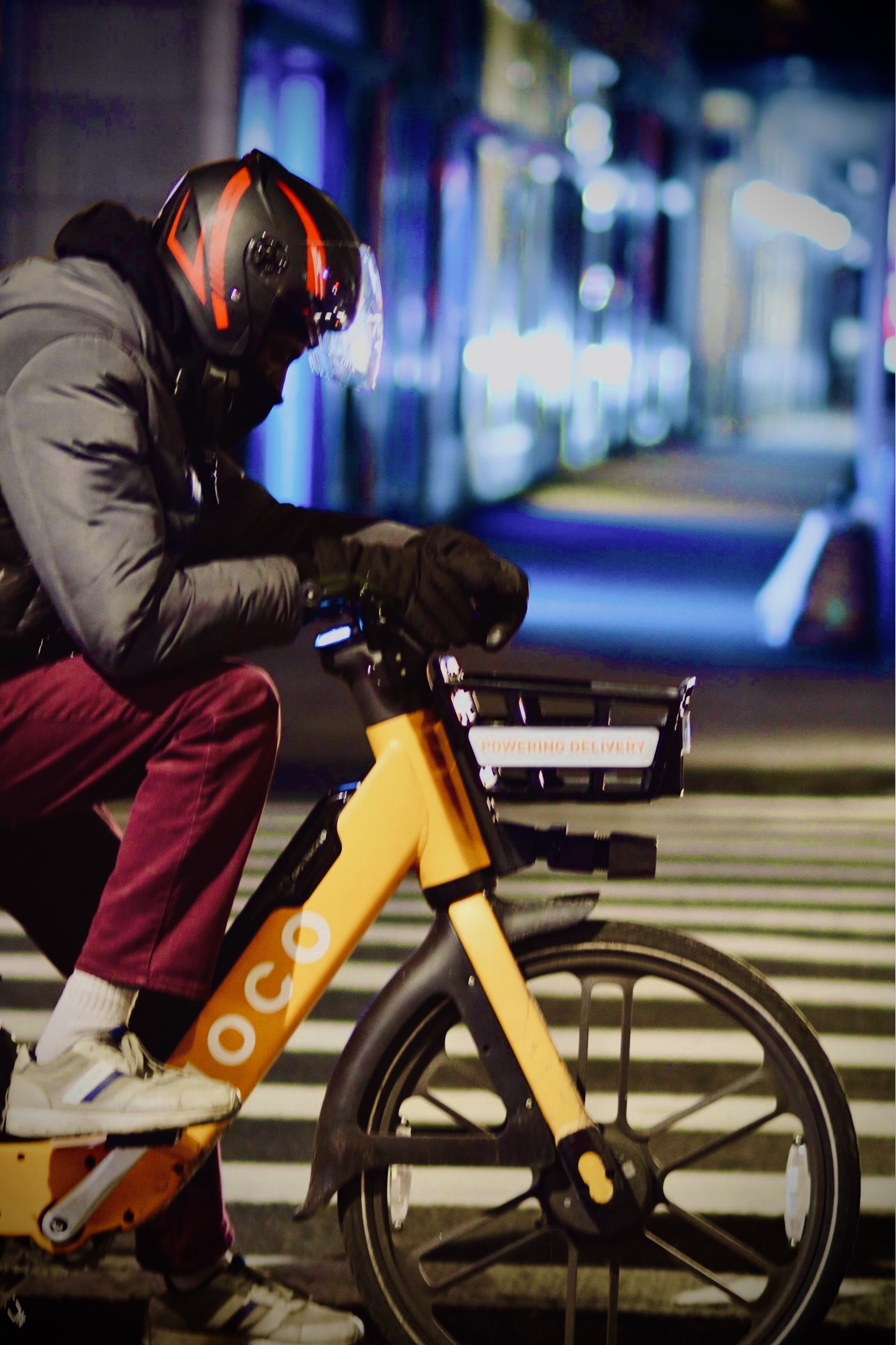 Biker in Midtown, NYC - Shot on Canon EOS Rebel t6i