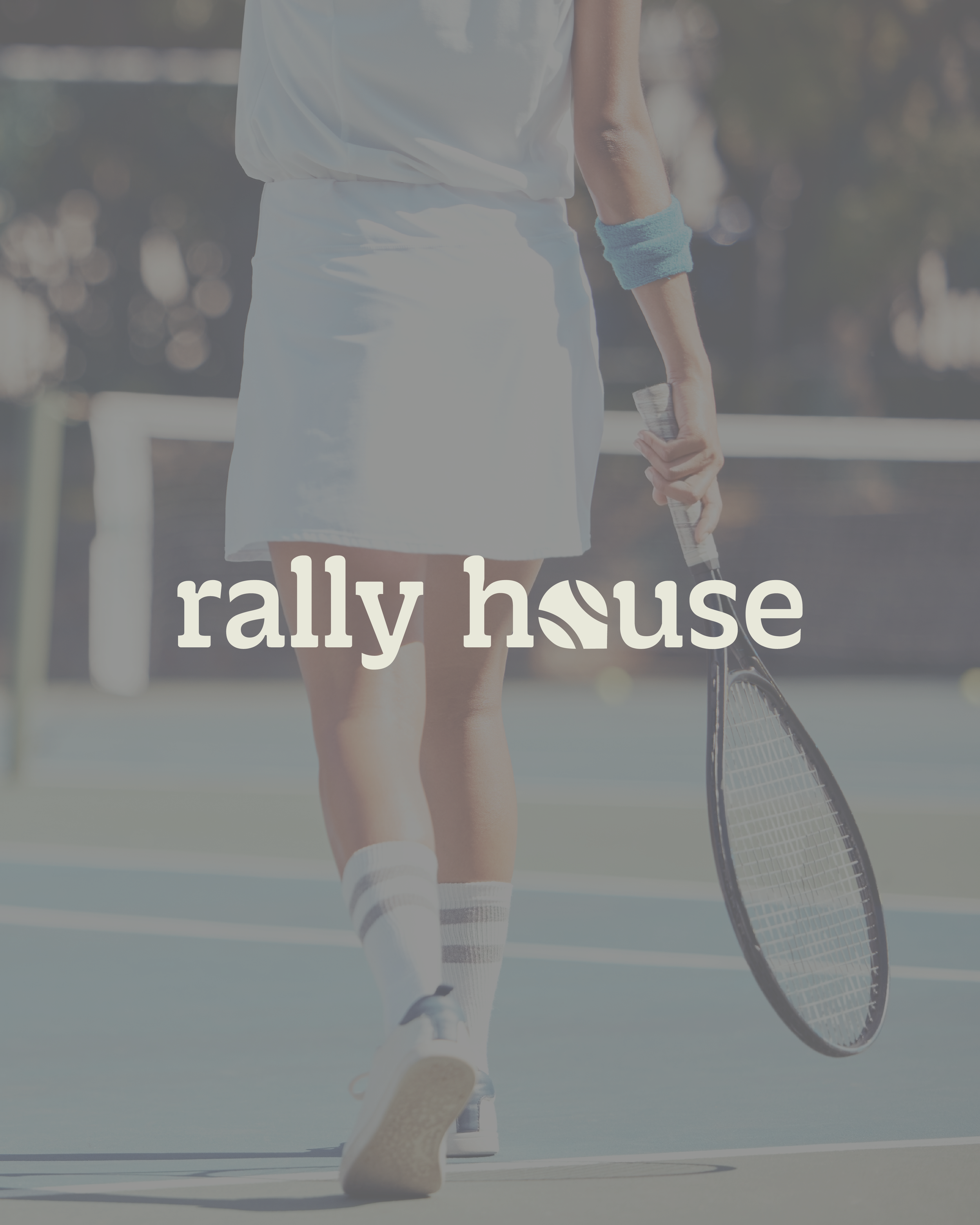 RallyHouse Tennis Club: 
This project challenged me to build a cohesive visual system from the ground up with a logo, icon, color palette, typography, and apparel. The goal was to design a brand that feels contemporary, athletic, and performance-focu