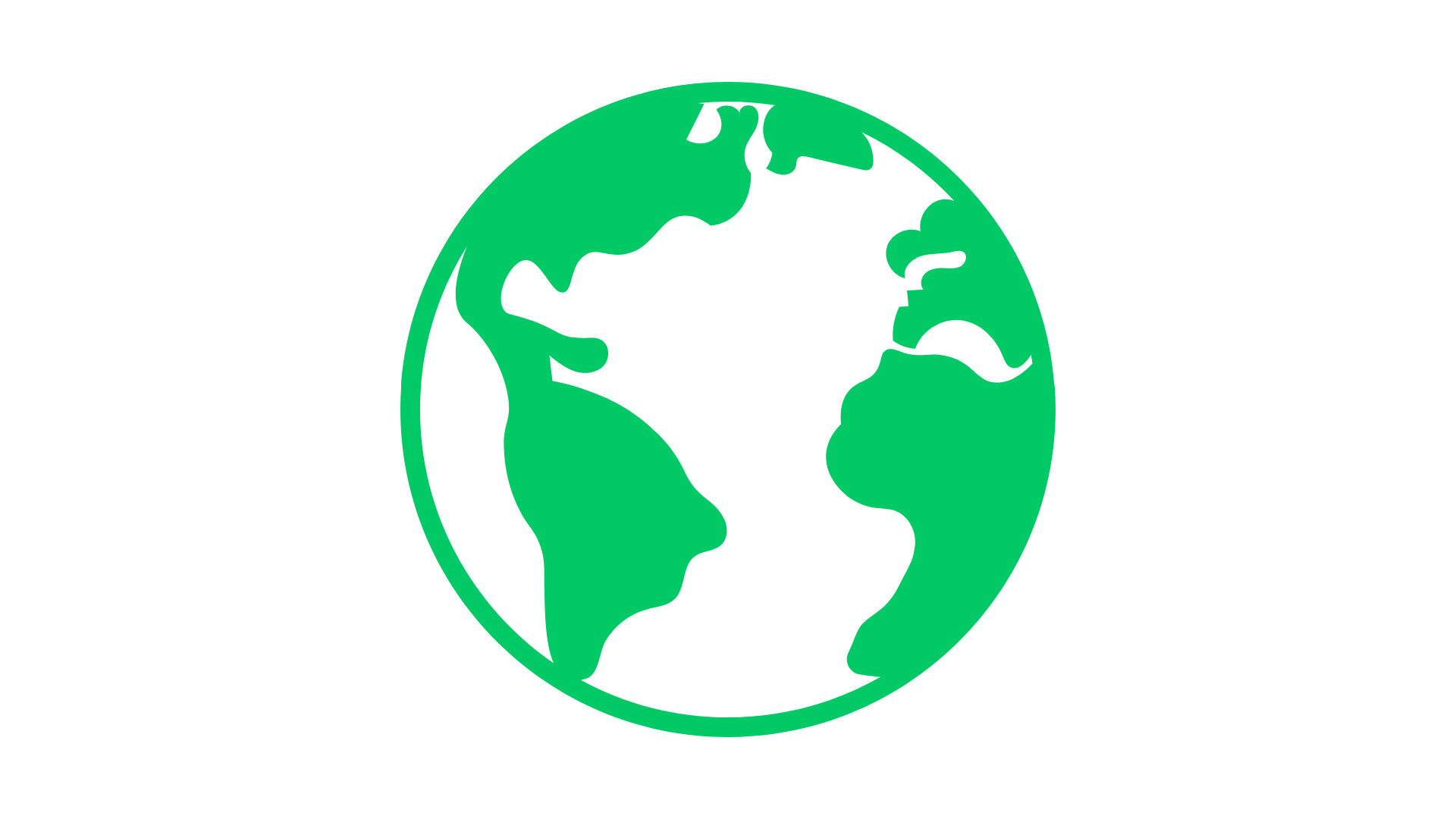 A stylized illustration of the Earth showing the continents in green and the oceans in black, with the text "Act on Climate" above it.