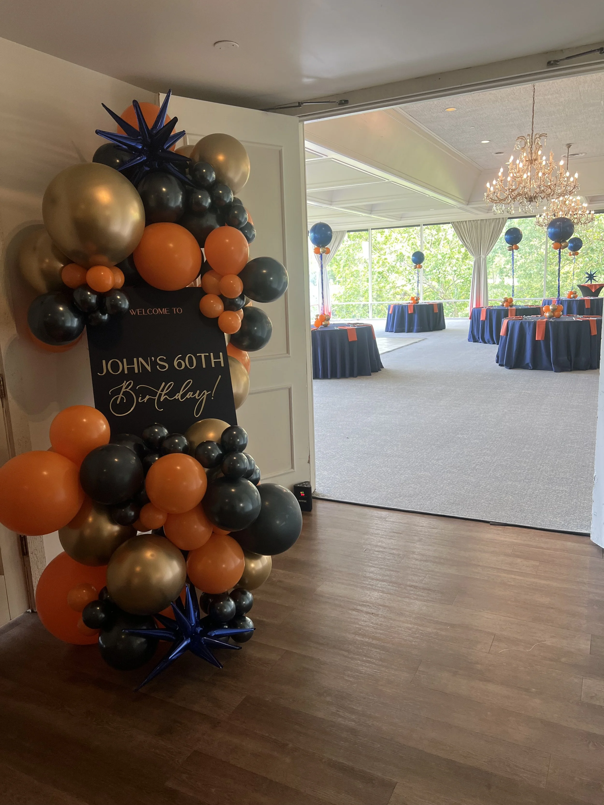 Balloon garland easel