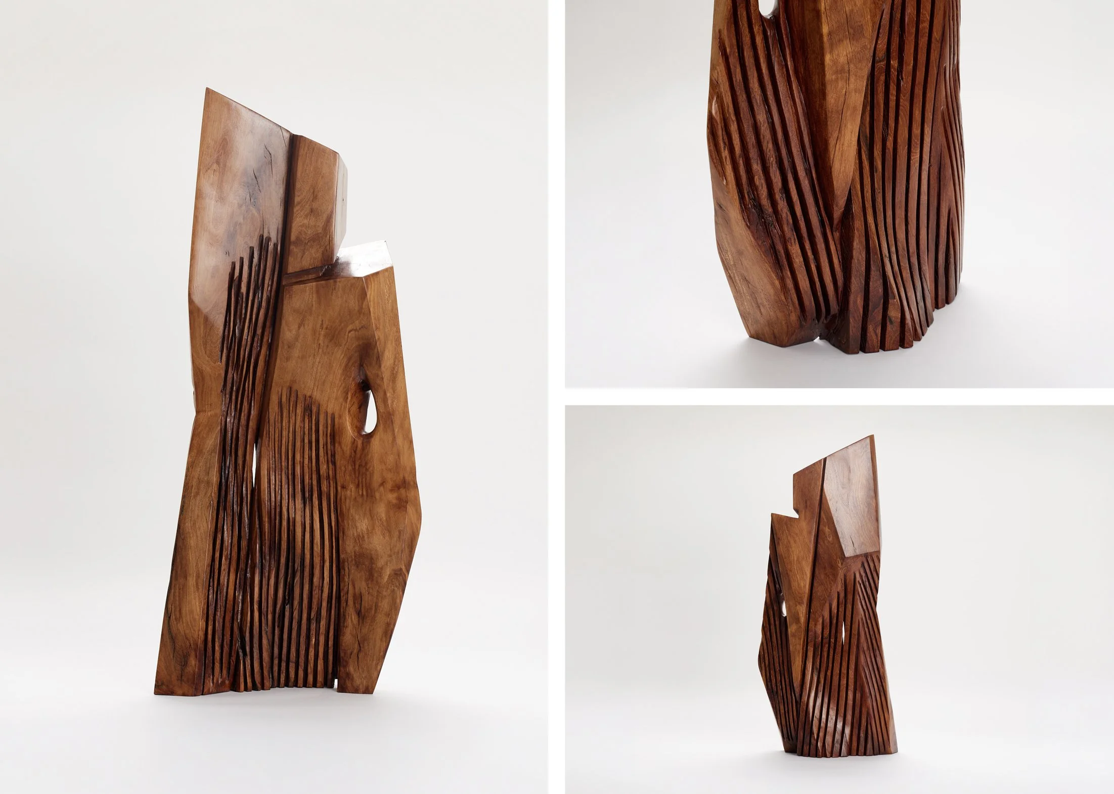 Eroded Stack | Dimensions (mm) 350L x 820H x 120W  | Pohutukawa – Oiled (Osmo Satin)