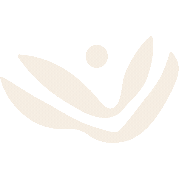 Rotating icon GIF with abstract, plantlike wellness icons