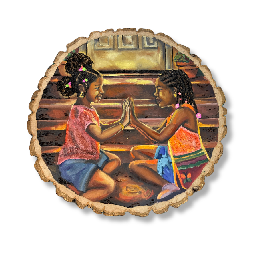 "Keep Your Friends Close" Wood Disc