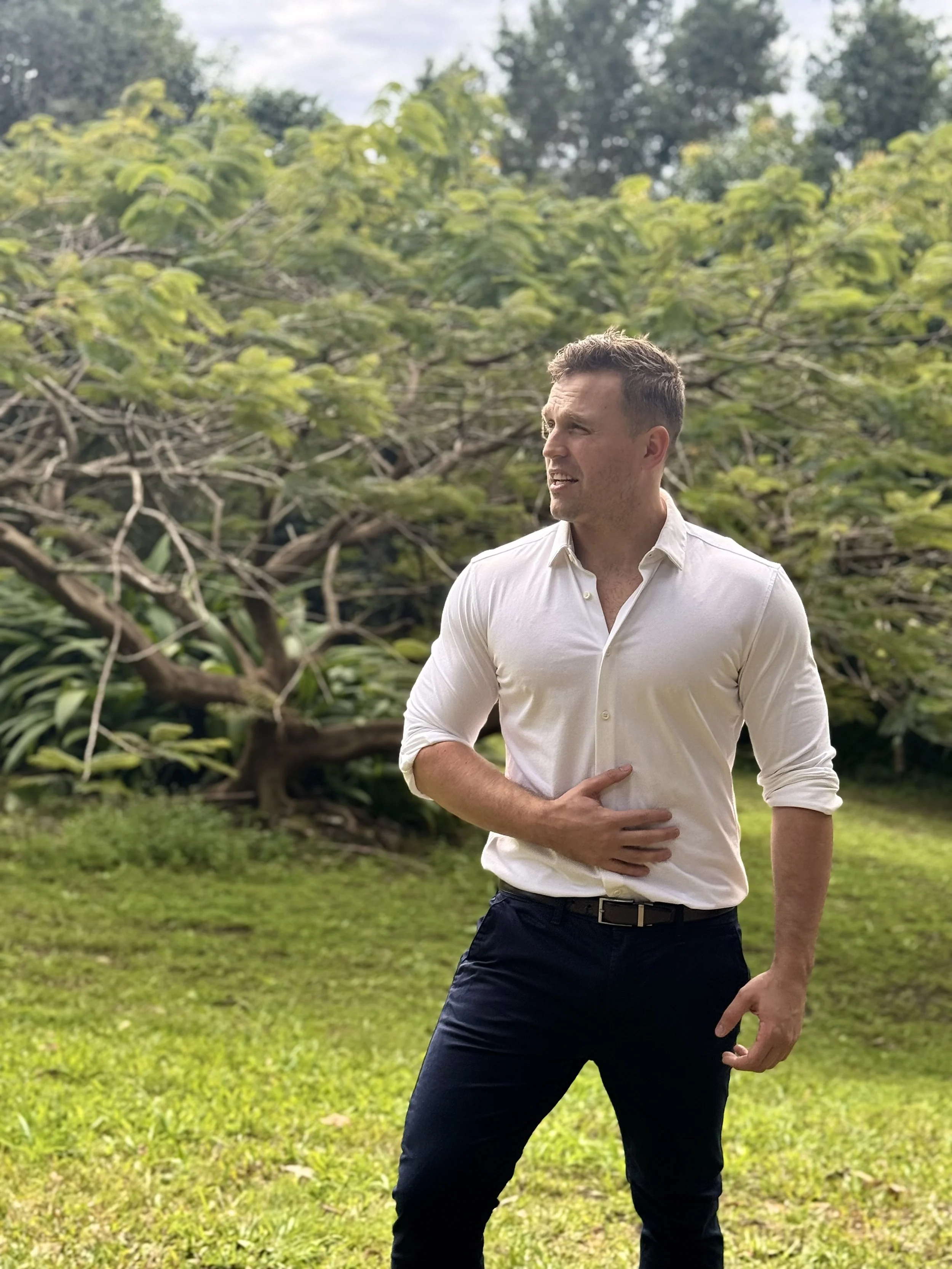 Luke Jackson, Entertainment Director of Jackson Entertainment Queensland, standing outdoors