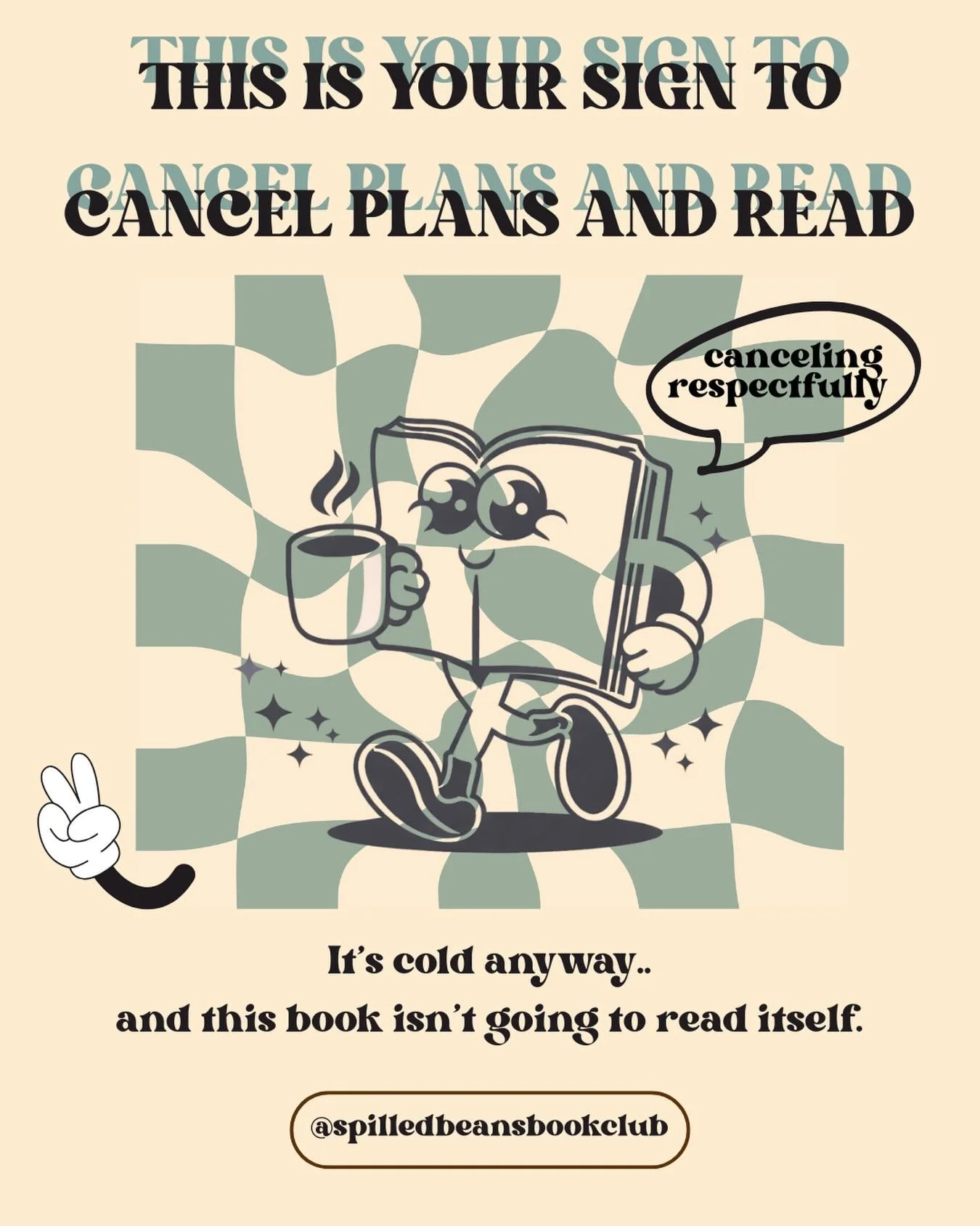 Canceling plans never felt so productive!
DM us to join the club🙃

#ReadingWeather #Bookstagram #Bookish #BookClubLife #spilledbeansbookclub
