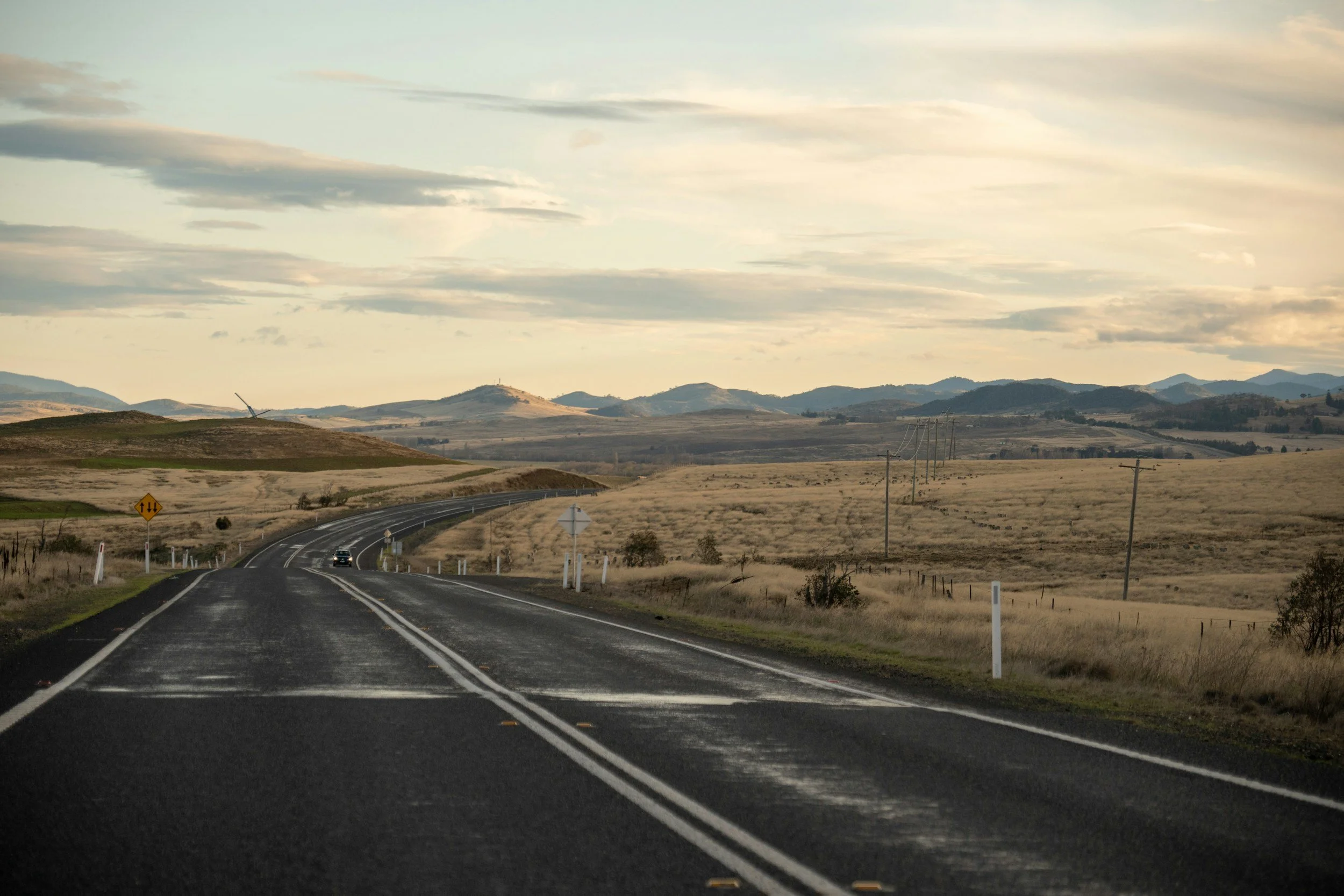 A scenic rural landscape referencing the path towards a better life. Something that can be developed through engaging with Pathways Allied Health's behaviour support practitioners.