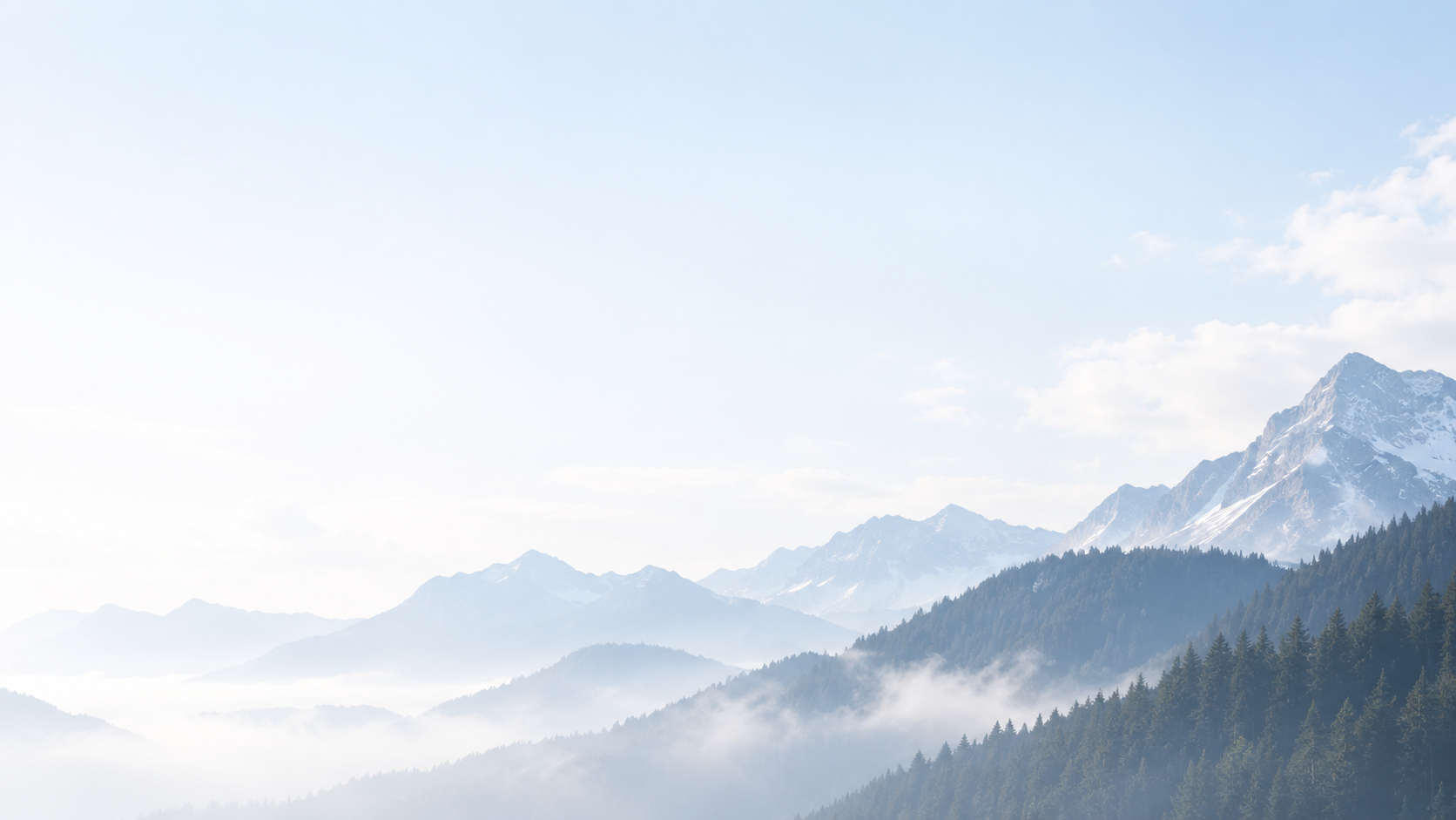 Snow-capped mountain landscape