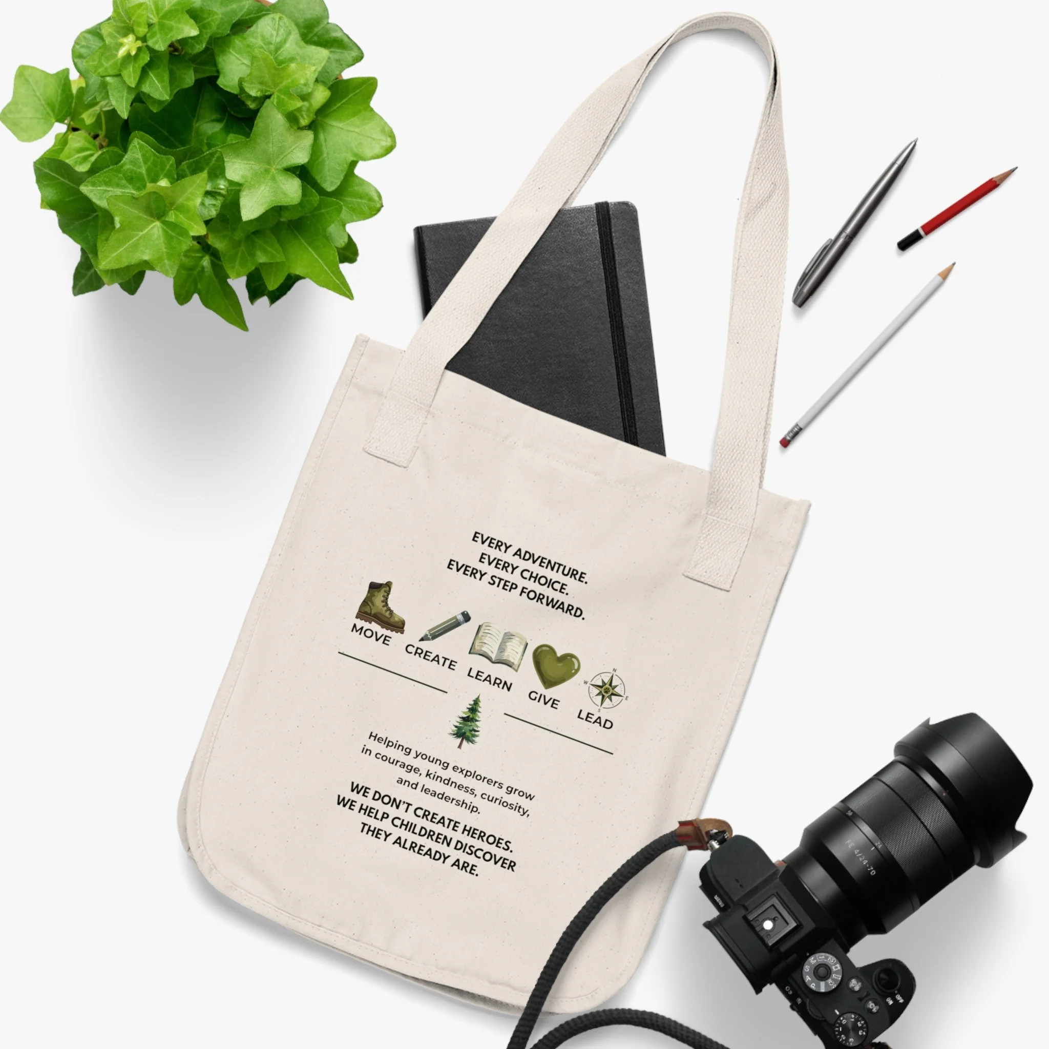 Compass Club Explorer Field Tote Bag - Organic