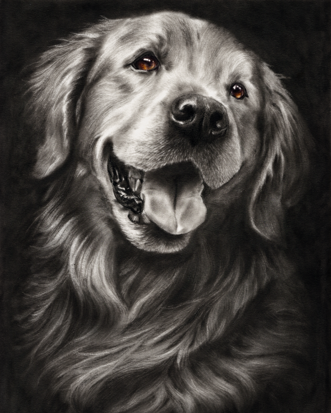 Golden | Graphite Print