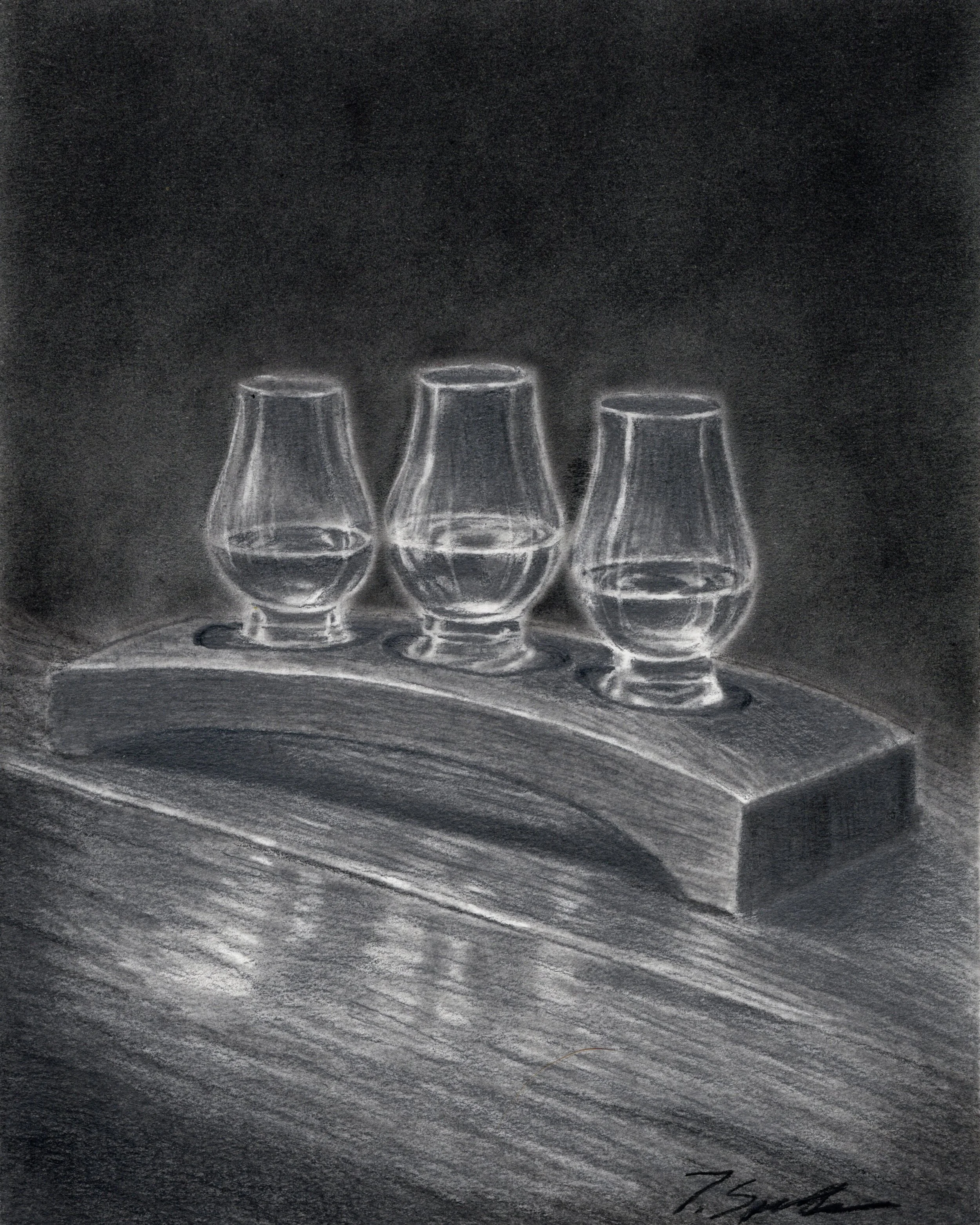 Bourbon Tasting | Graphite Print
